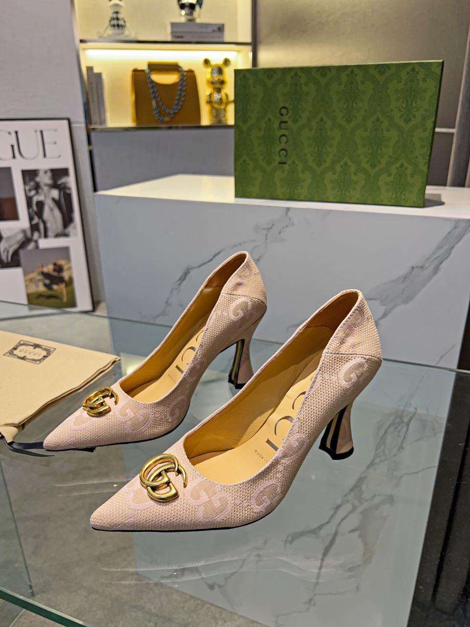 Gucci's new buckle pointed-toe pumps