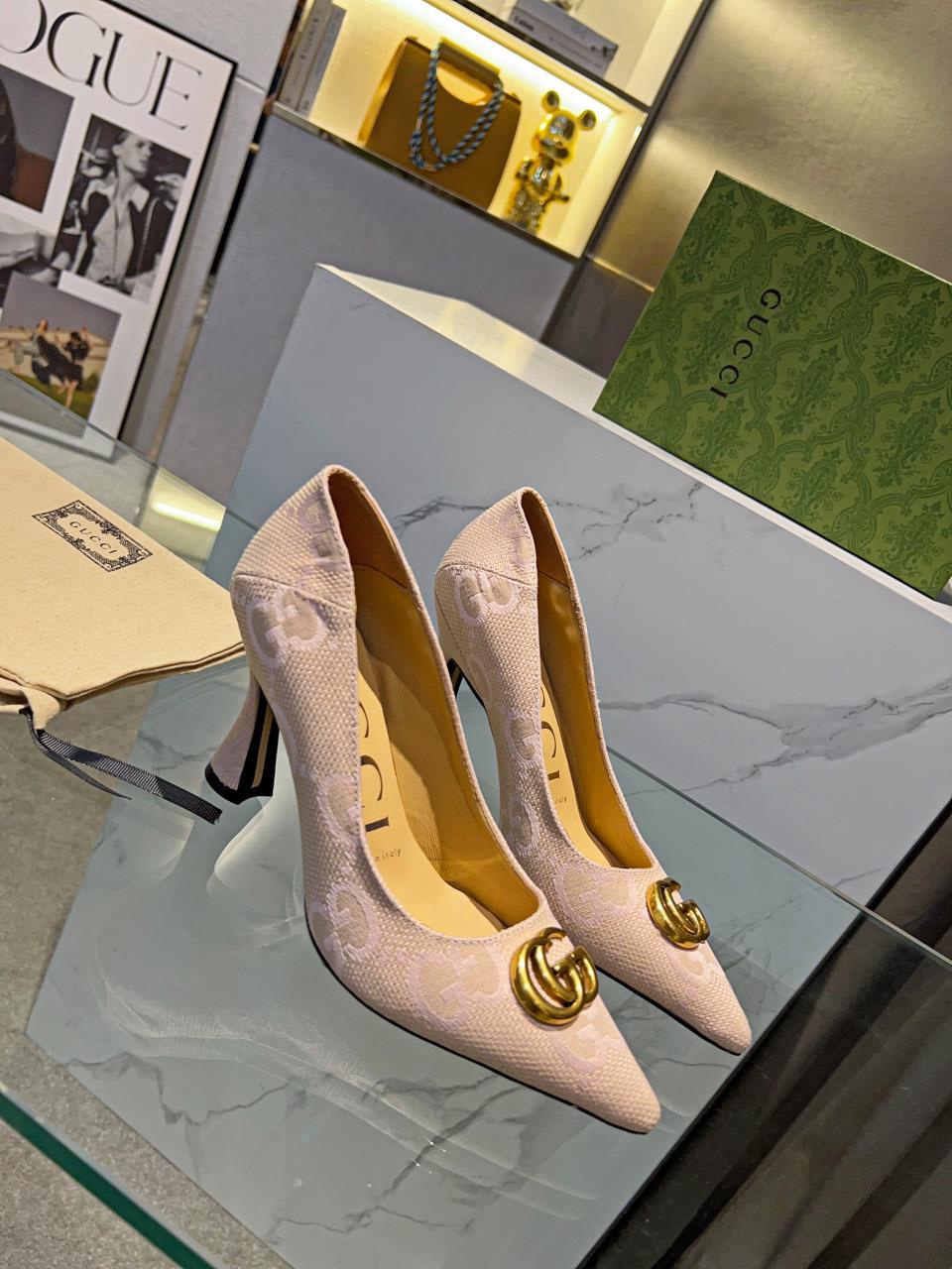 Gucci's new buckle pointed-toe pumps