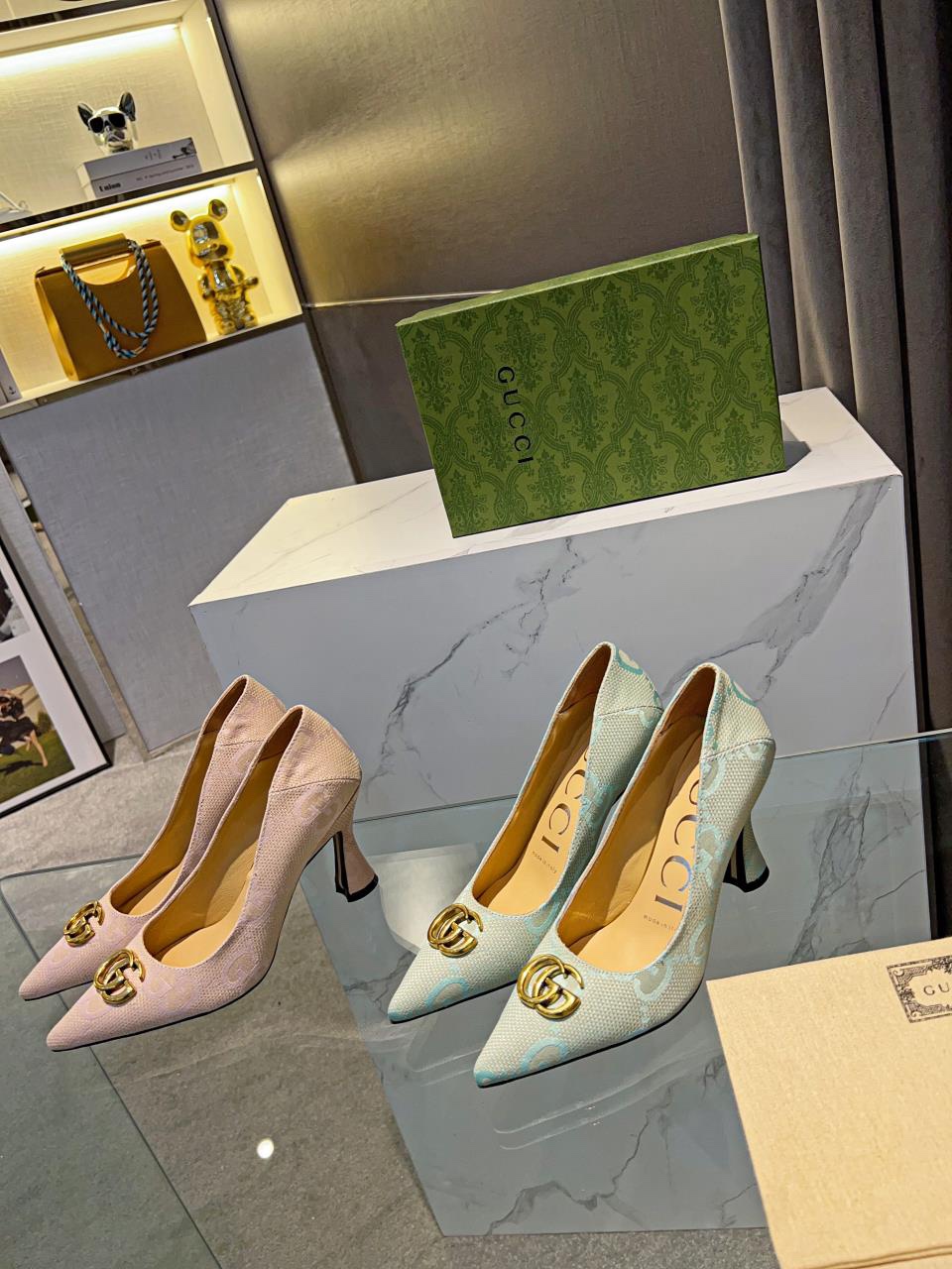 Gucci's new buckle pointed-toe pumps