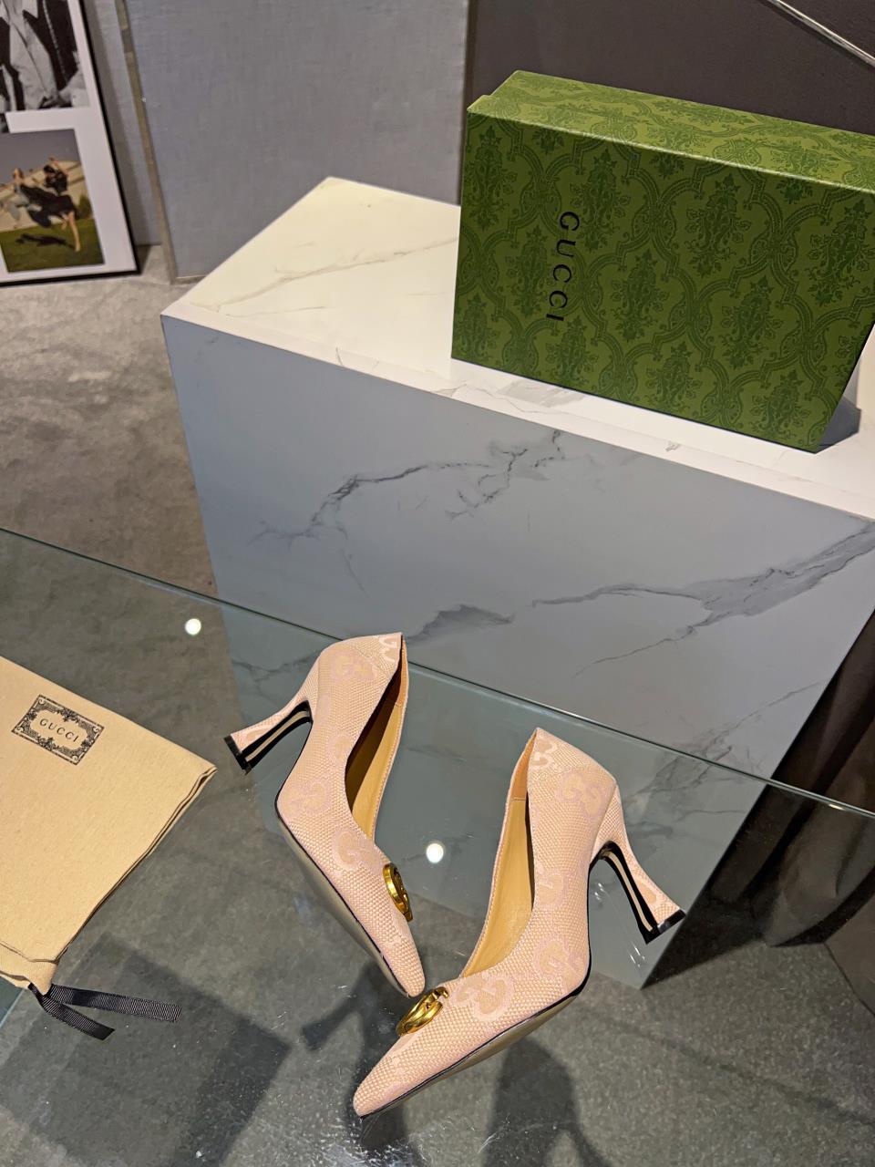 Gucci's new buckle pointed-toe pumps