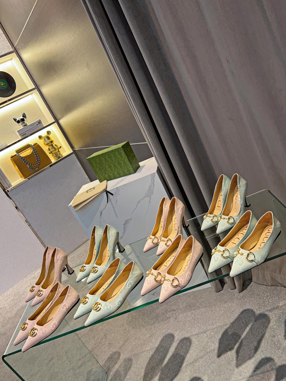 Gucci's new buckle pointed-toe pumps