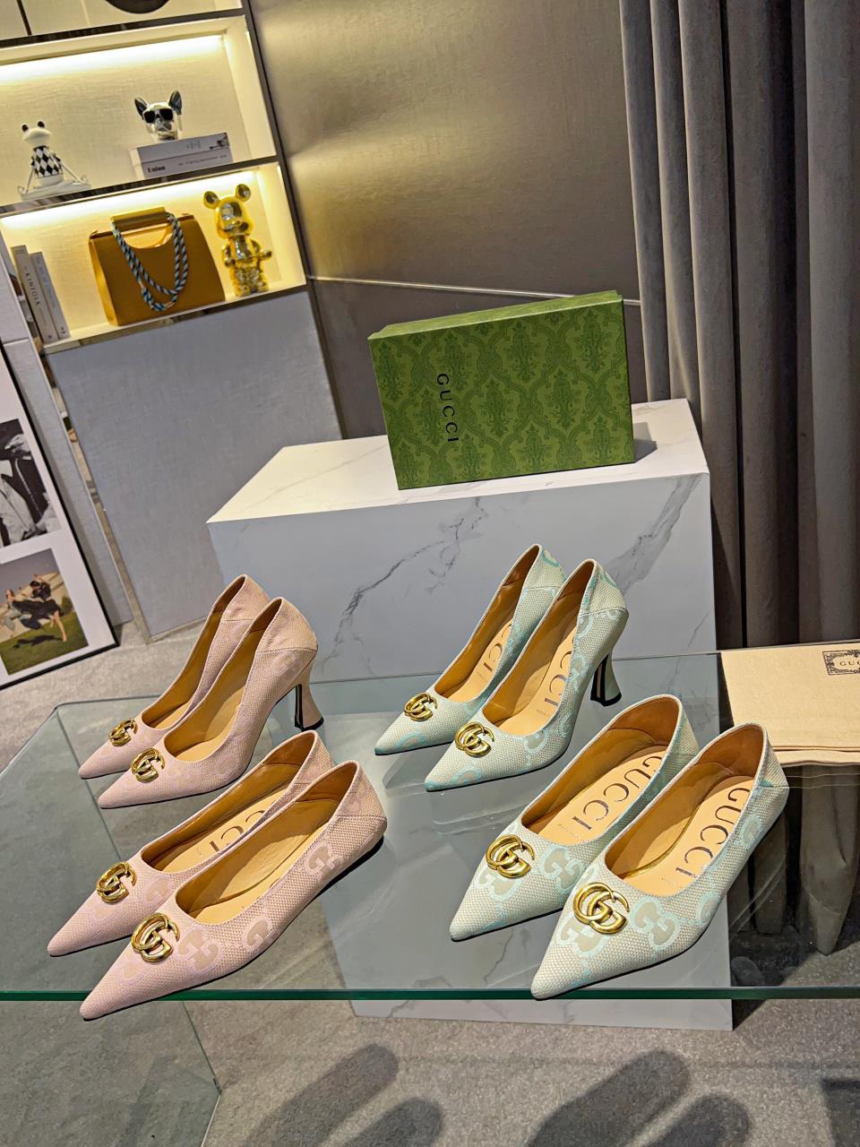 Gucci's new buckle pointed-toe pumps