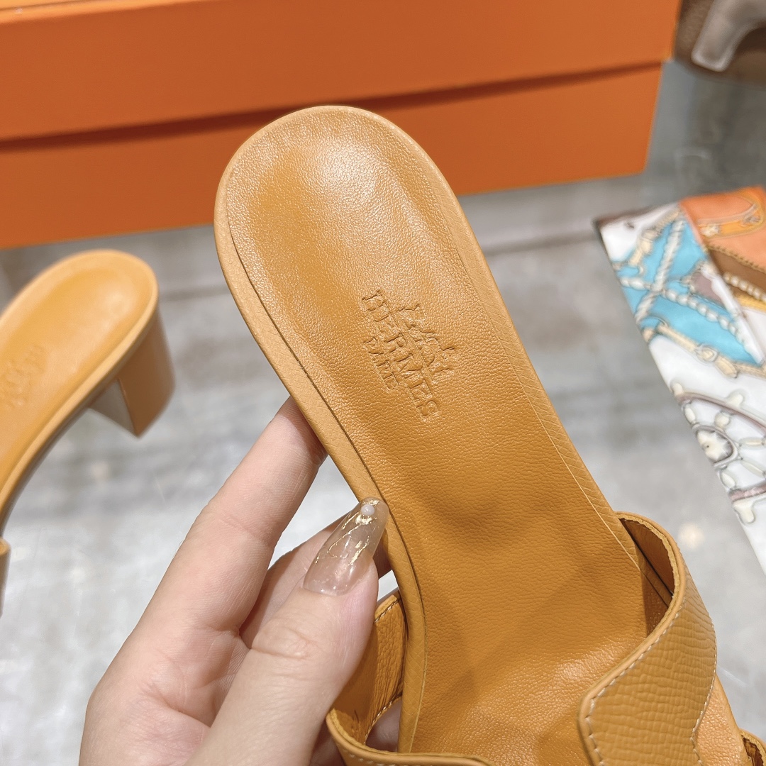 Hermes H slippers Oran sandals
