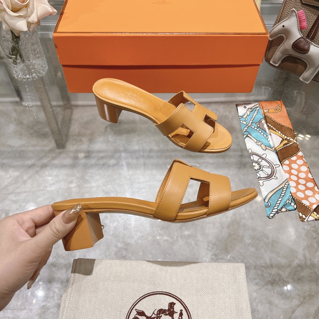 Hermes H slippers Oran sandals