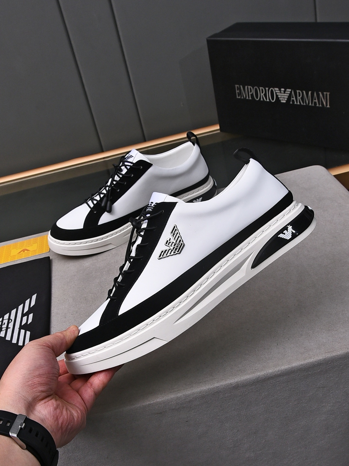 Armani High-End Athleisure Shoes Men's Shoes