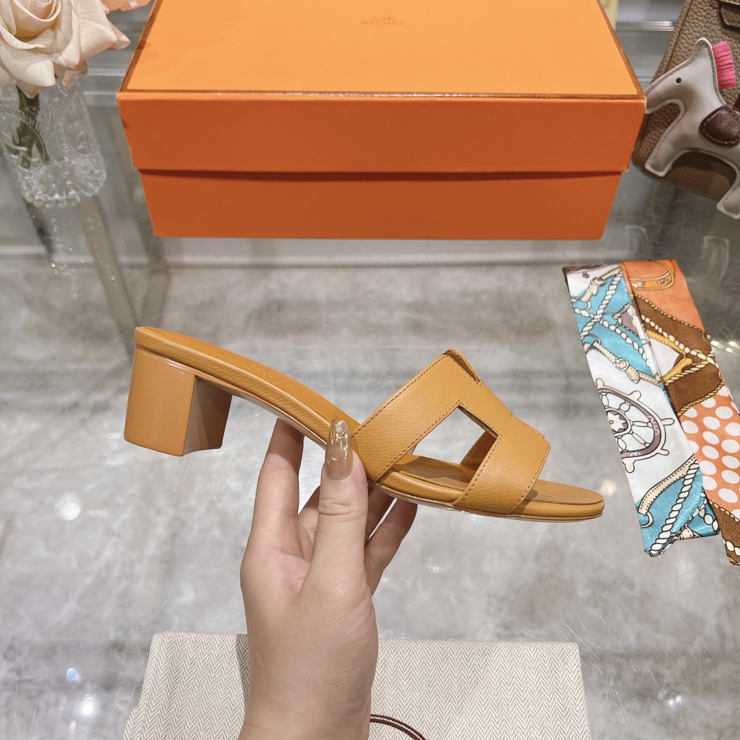 Hermes H slippers Oran sandals