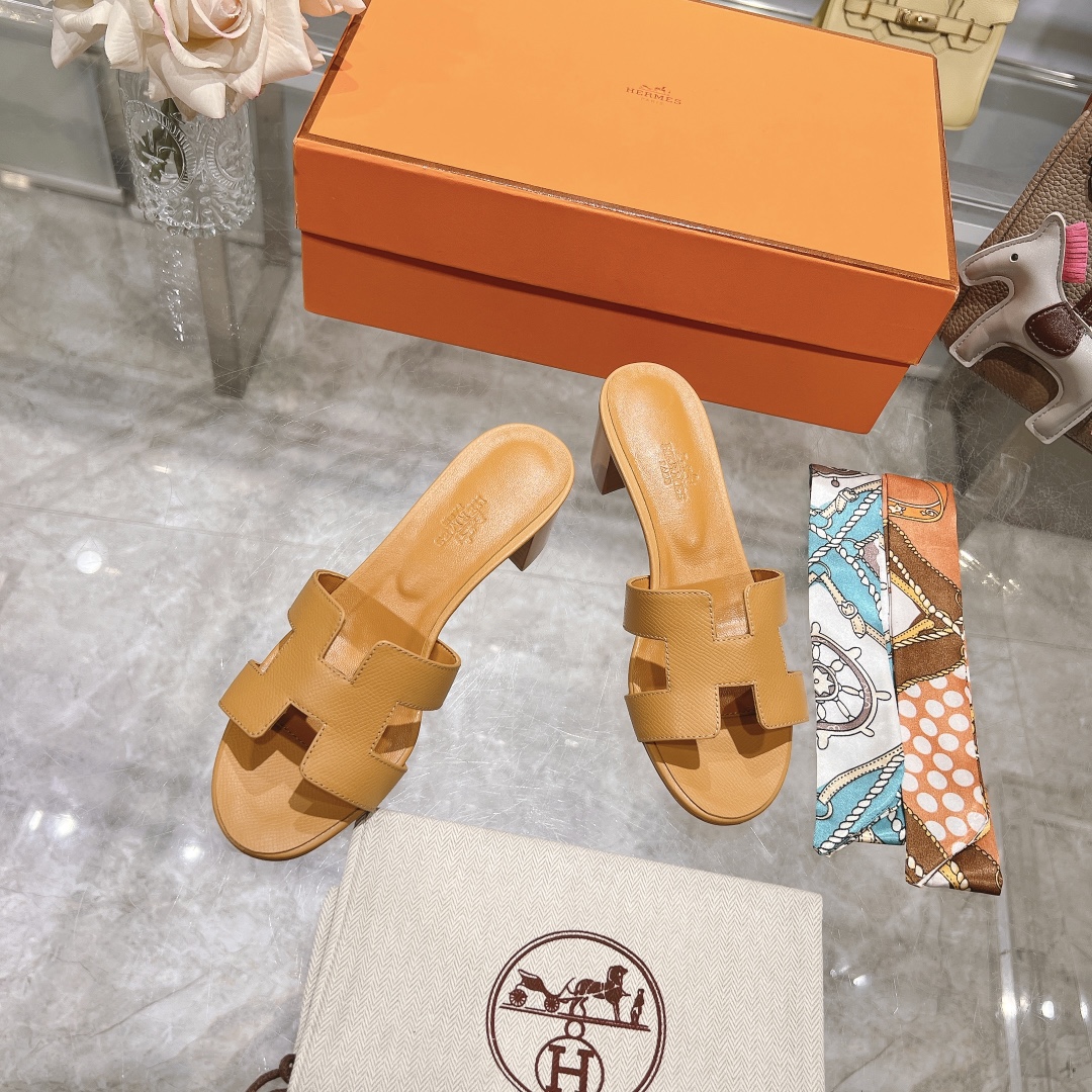 Hermes H slippers Oran sandals