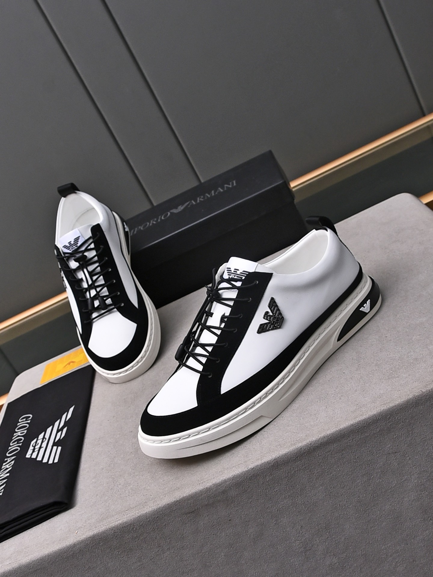 Armani High-End Athleisure Shoes Men's Shoes