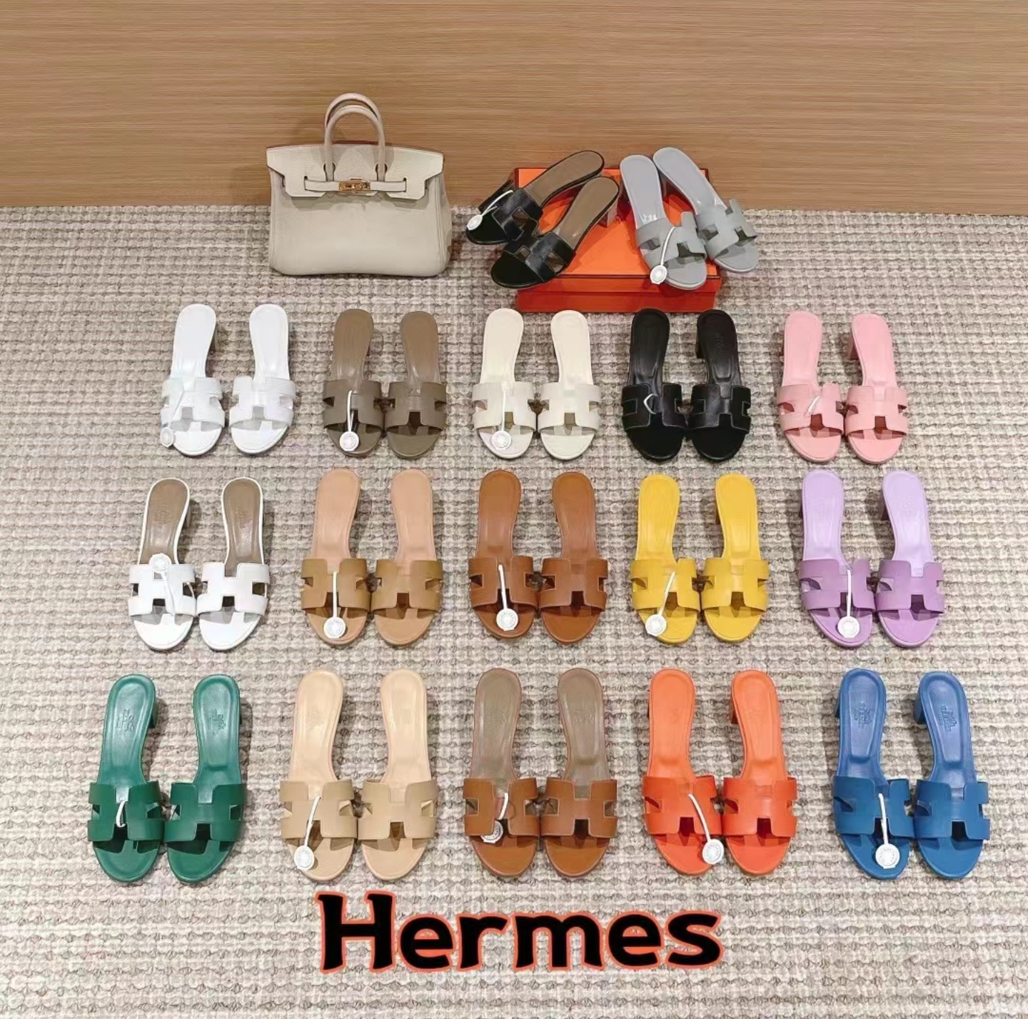 Hermes H slippers Oran sandals