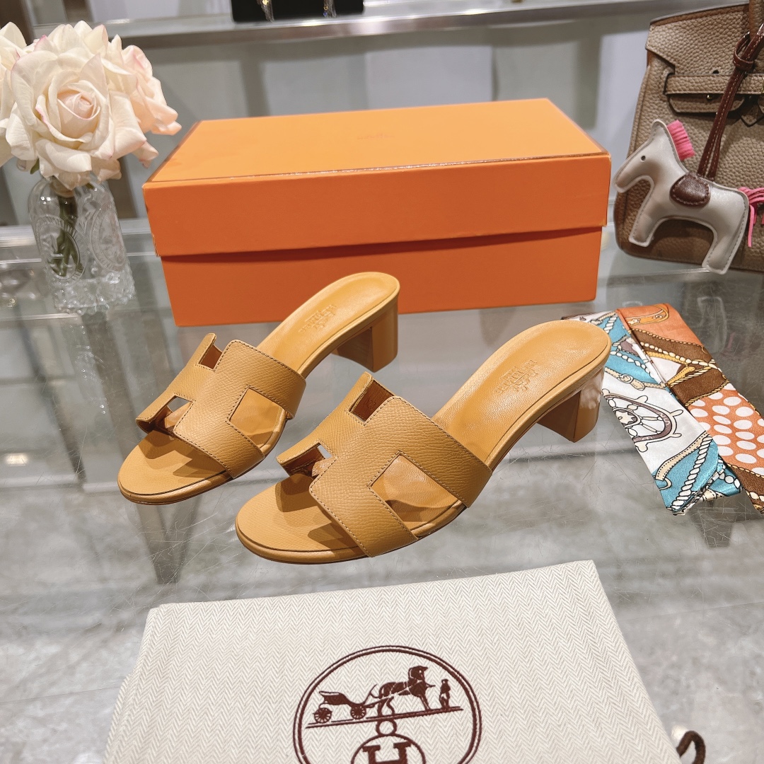 Hermes H slippers Oran sandals