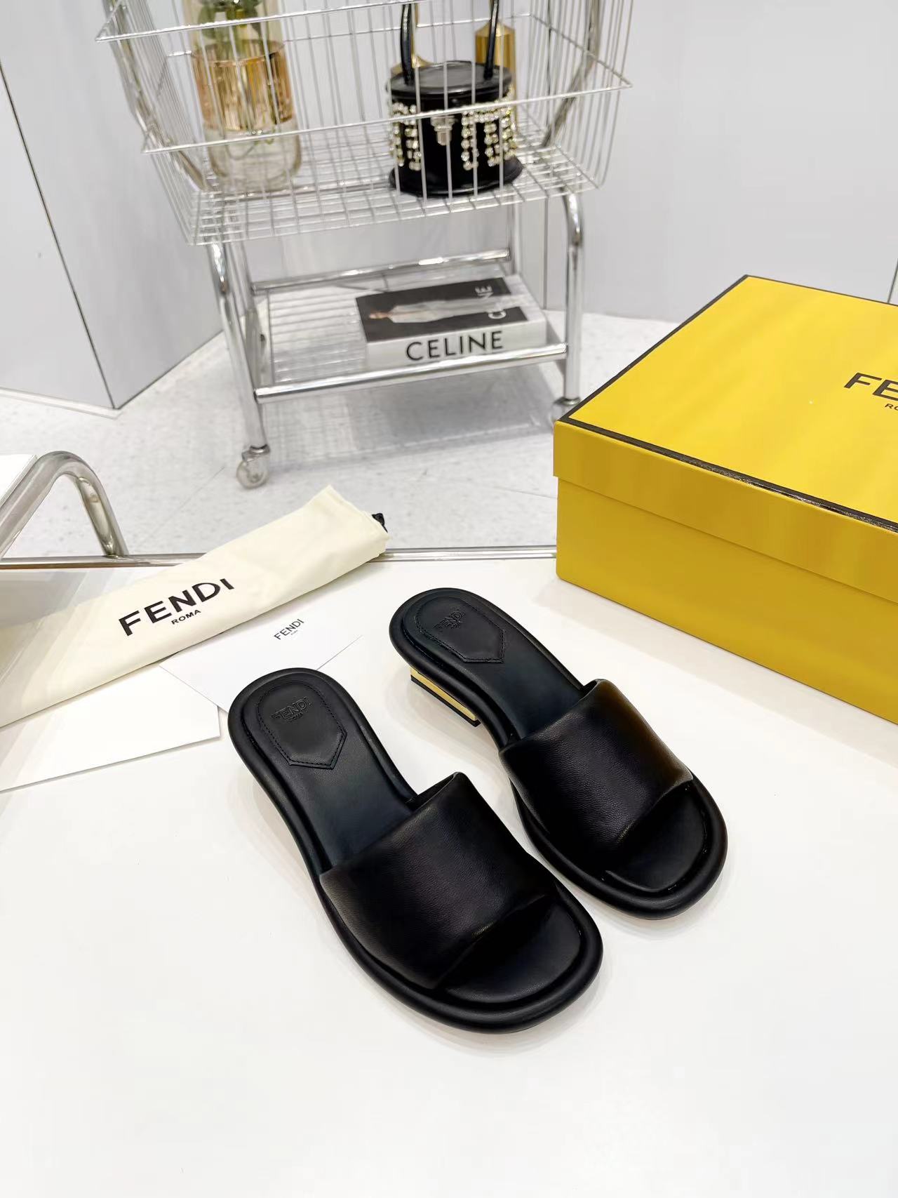 Fendi series water platform slippers