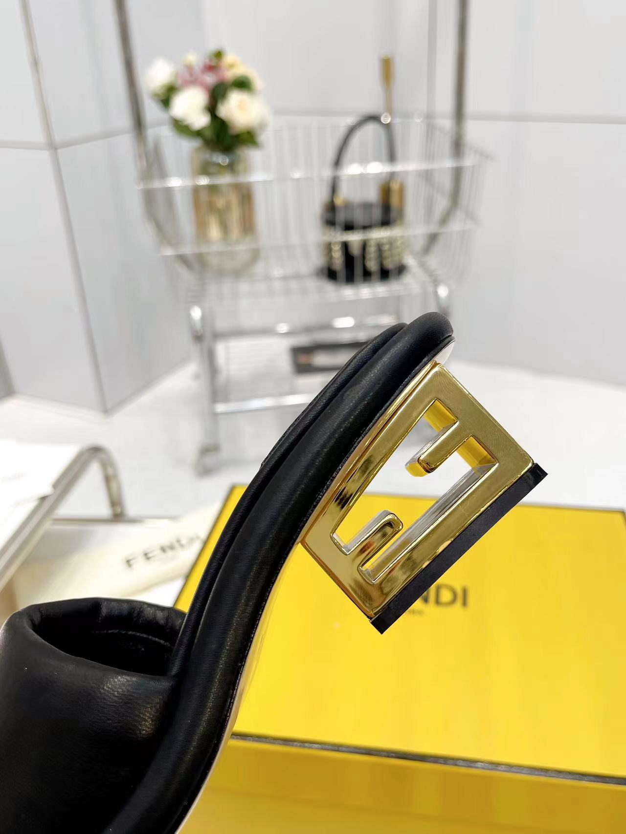 Fendi series water platform slippers