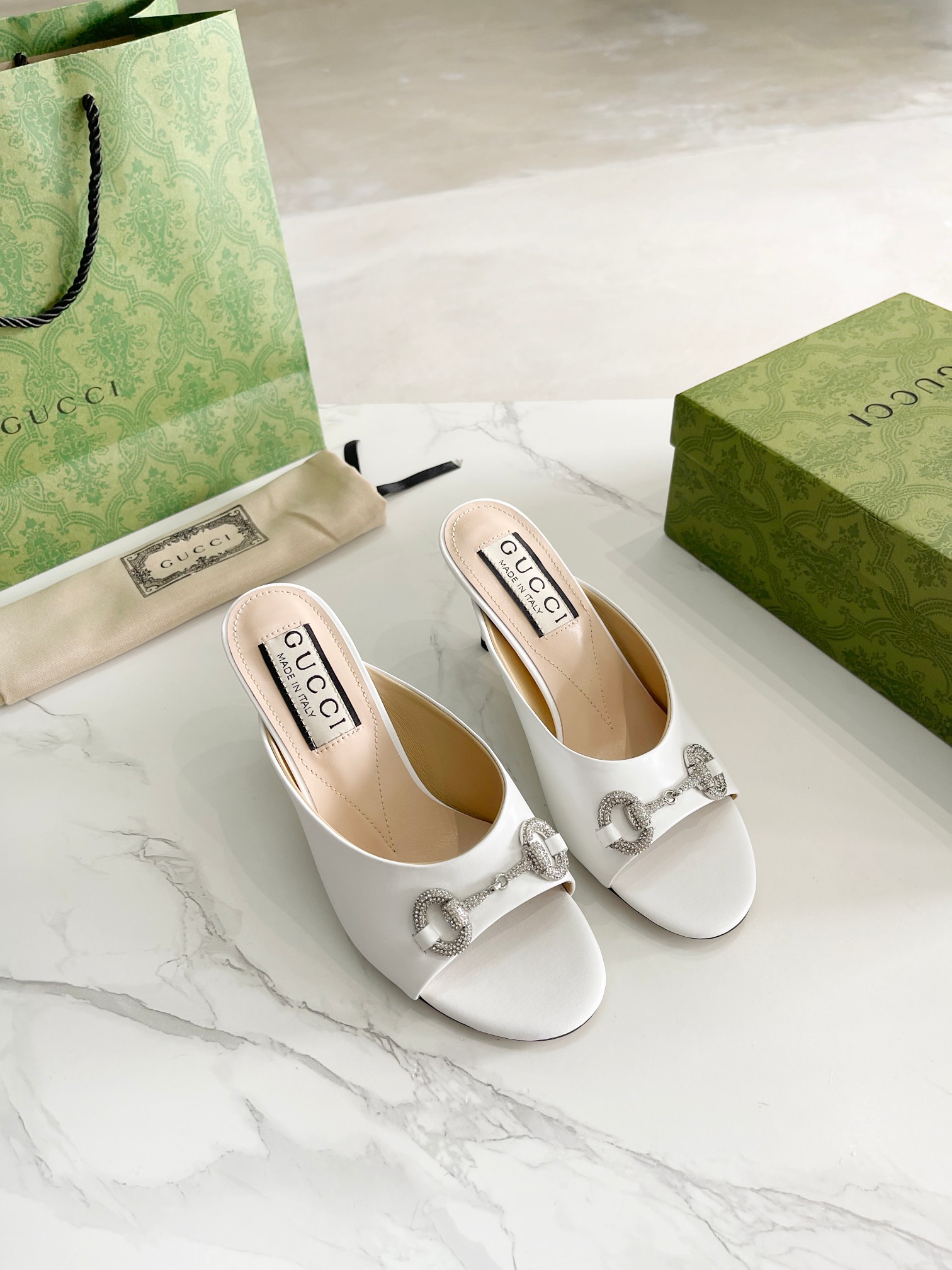 Gucci G heeled slippers