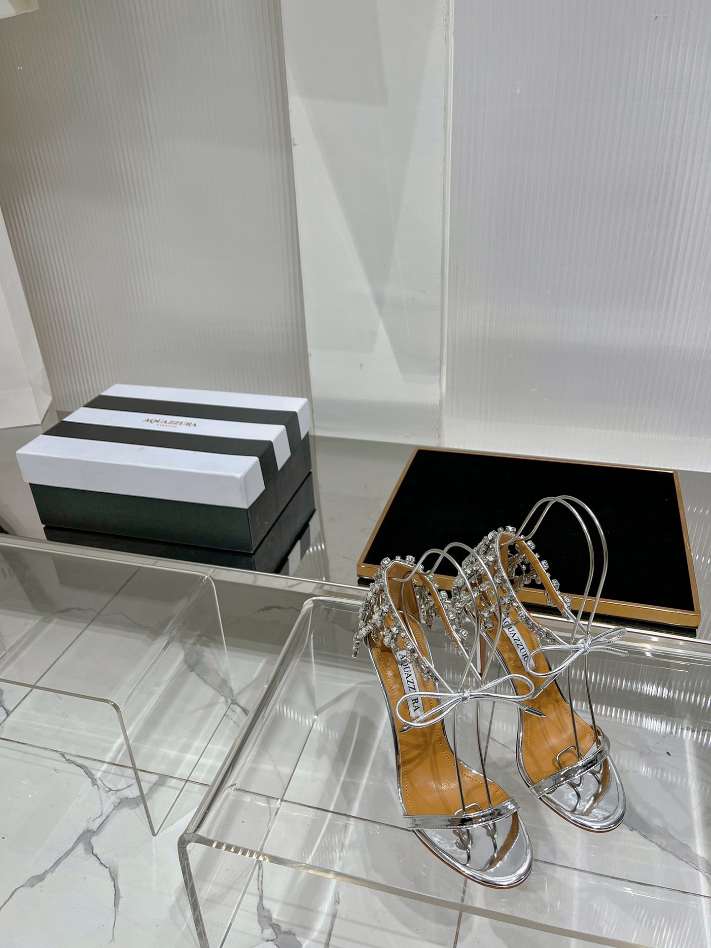 𝑨𝑸𝑼𝑨𝒁𝒛𝒖𝒓𝒂 High-heeled women's shoes pineapple shoes