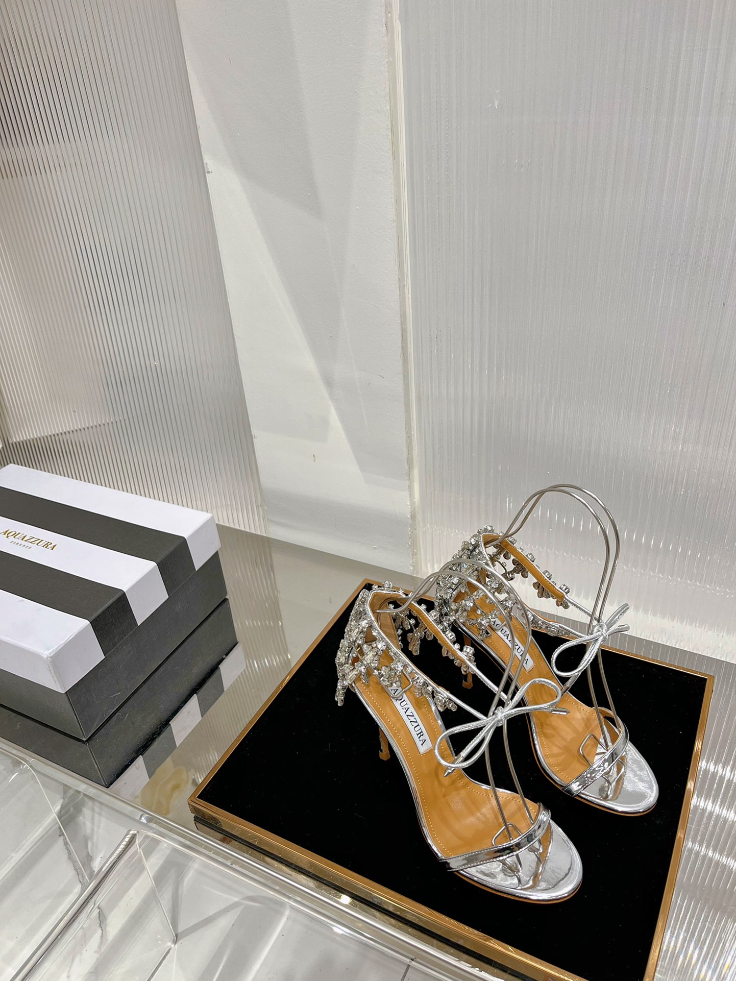 𝑨𝑸𝑼𝑨𝒁𝒛𝒖𝒓𝒂 High-heeled women's shoes pineapple shoes