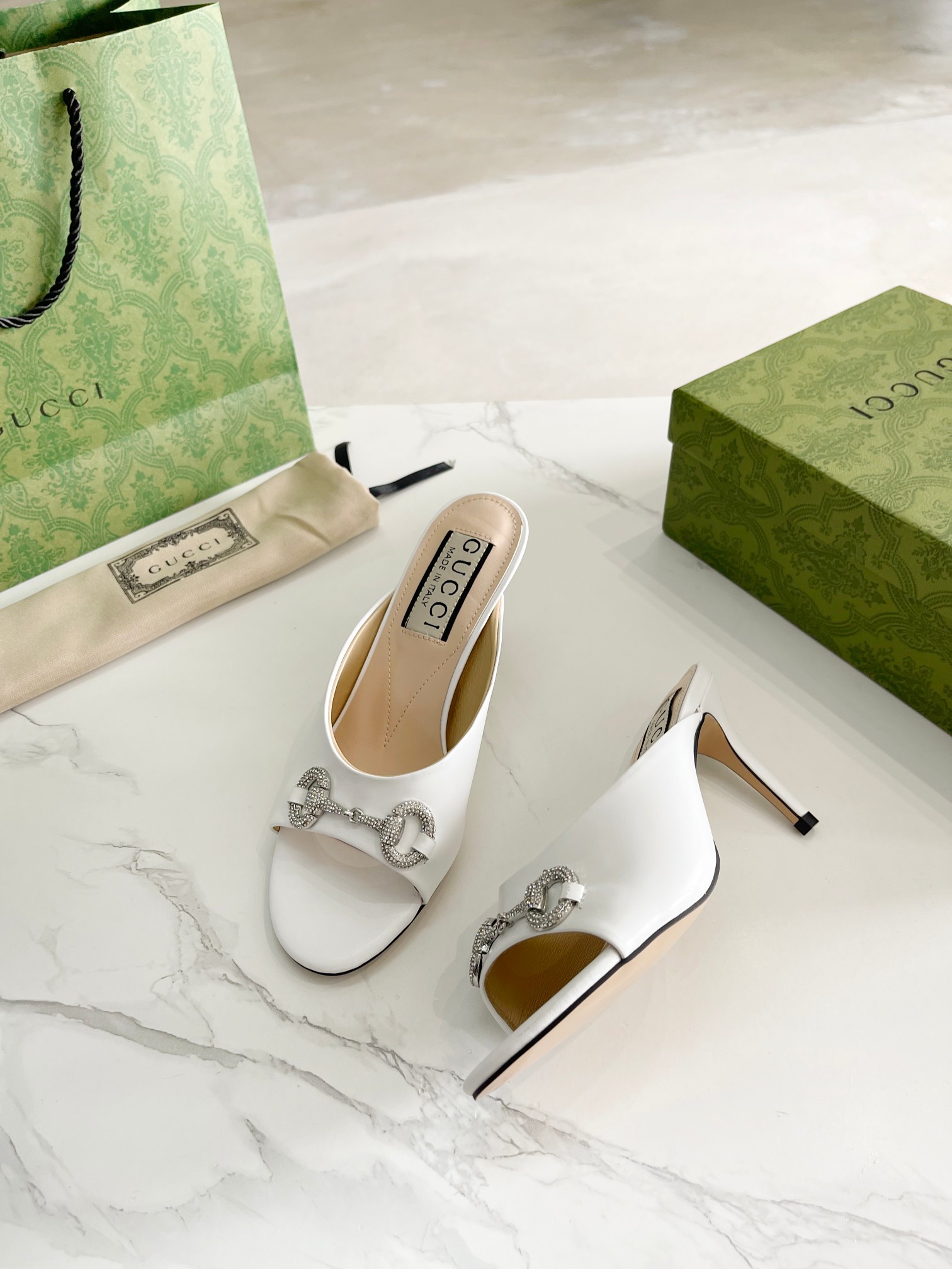 Gucci G heeled slippers