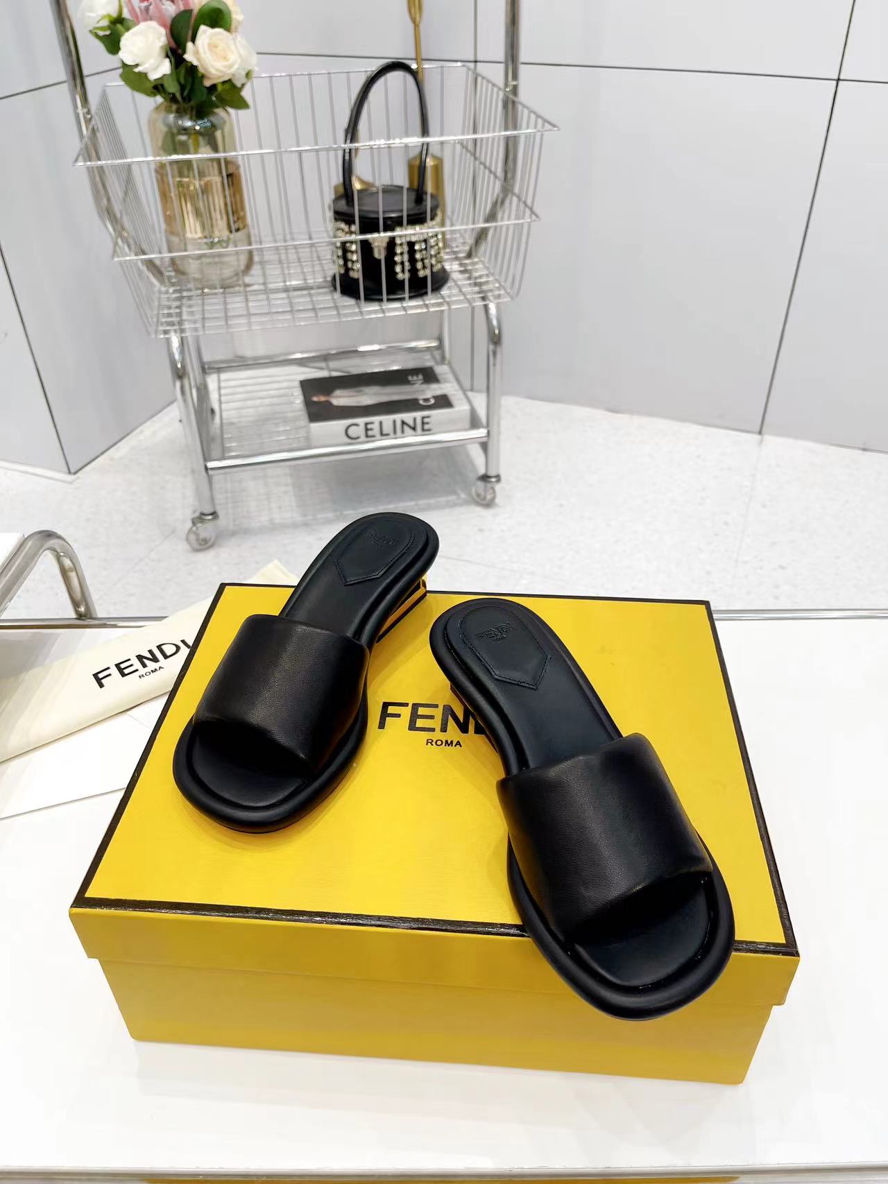 Fendi series water platform slippers