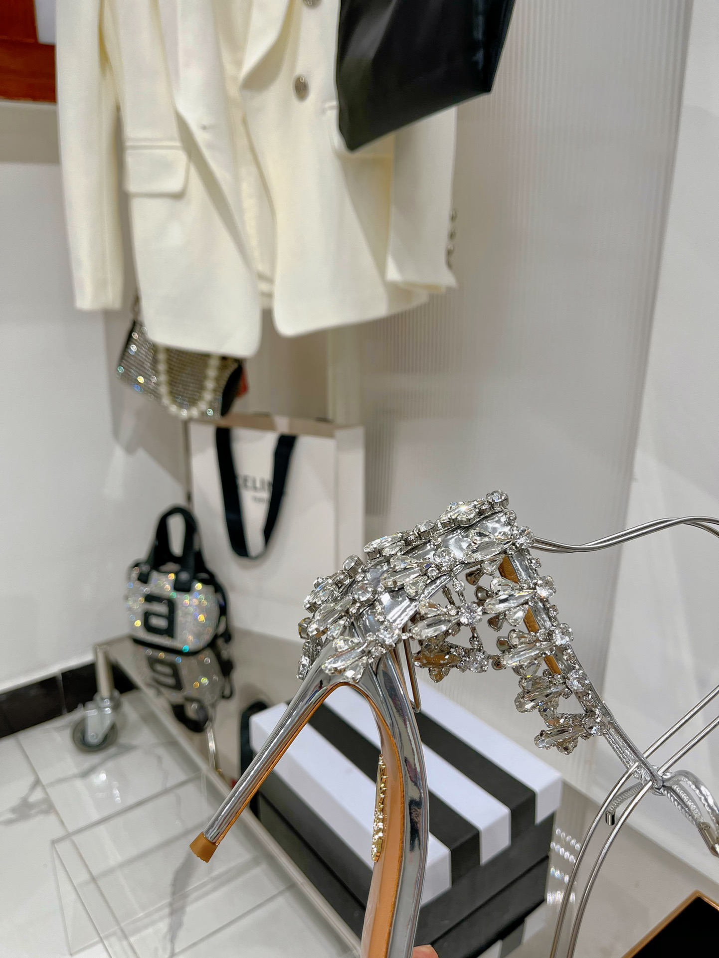 𝑨𝑸𝑼𝑨𝒁𝒛𝒖𝒓𝒂 High-heeled women's shoes pineapple shoes