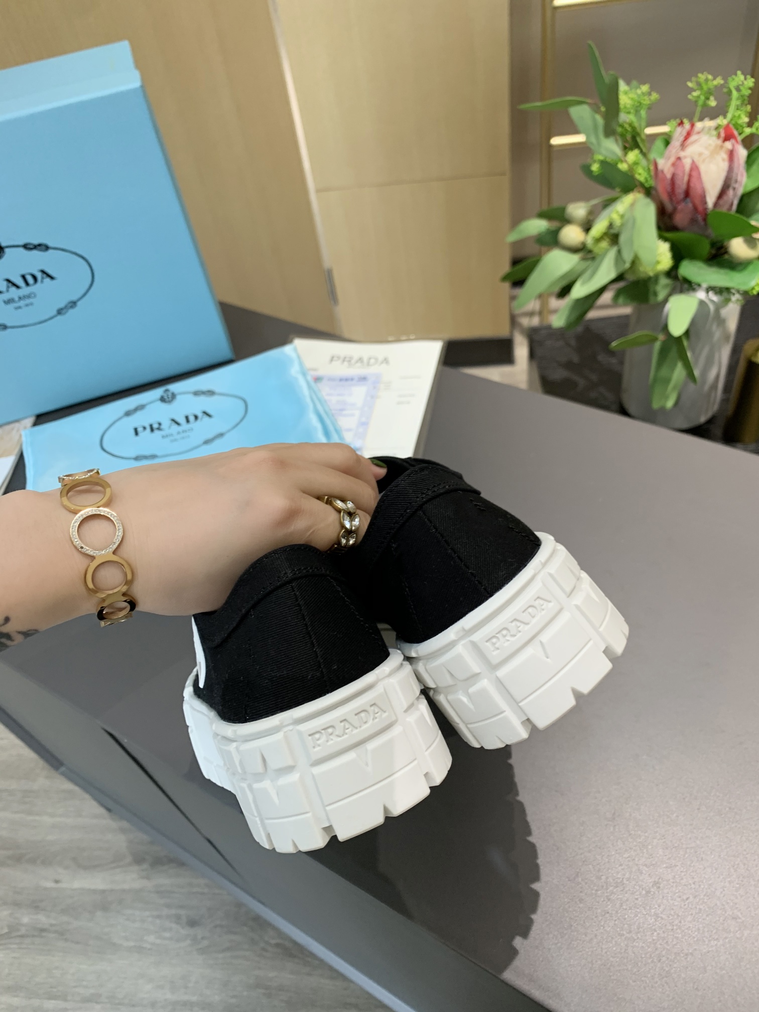 PRADA PLATFORM FASHION CATWALK SHOES