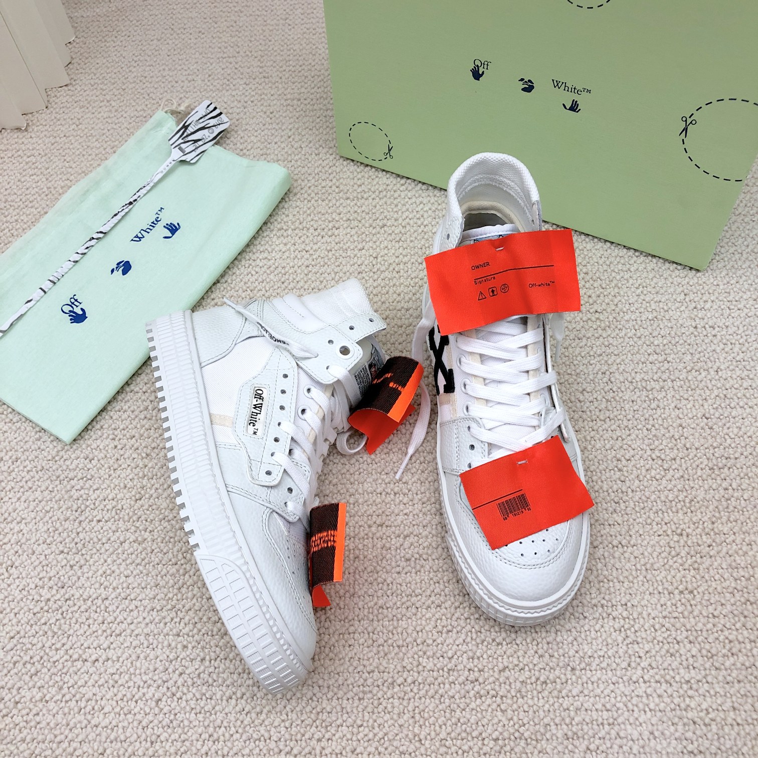 OFF WHITE High-top casual trainers