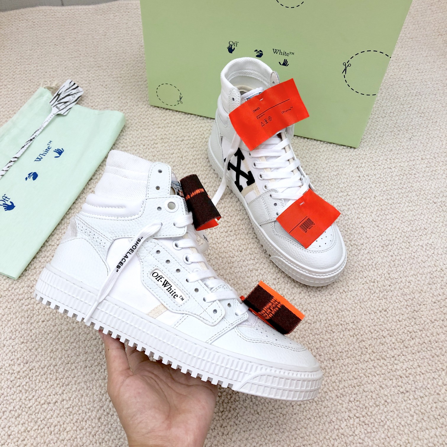 OFF WHITE High-top casual trainers