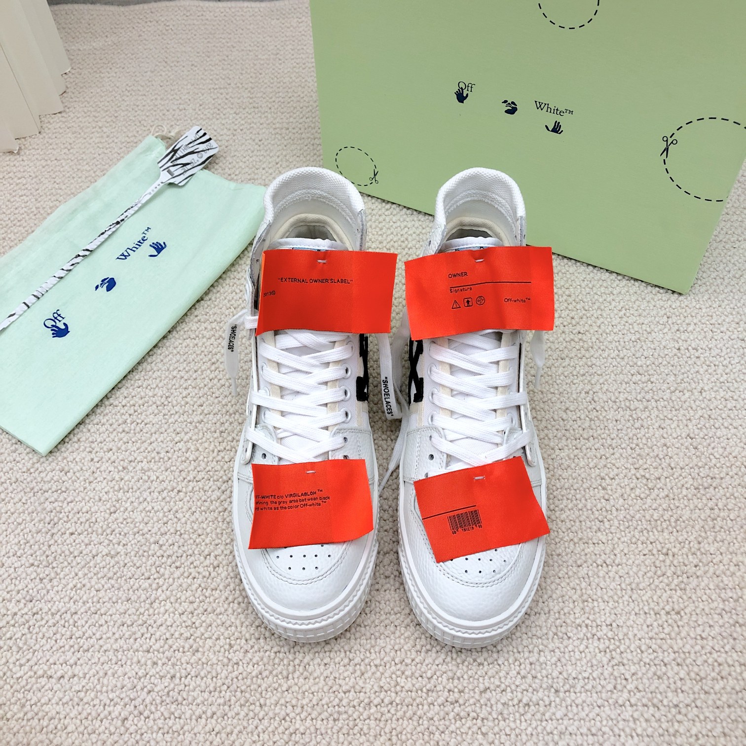 OFF WHITE High-top casual trainers
