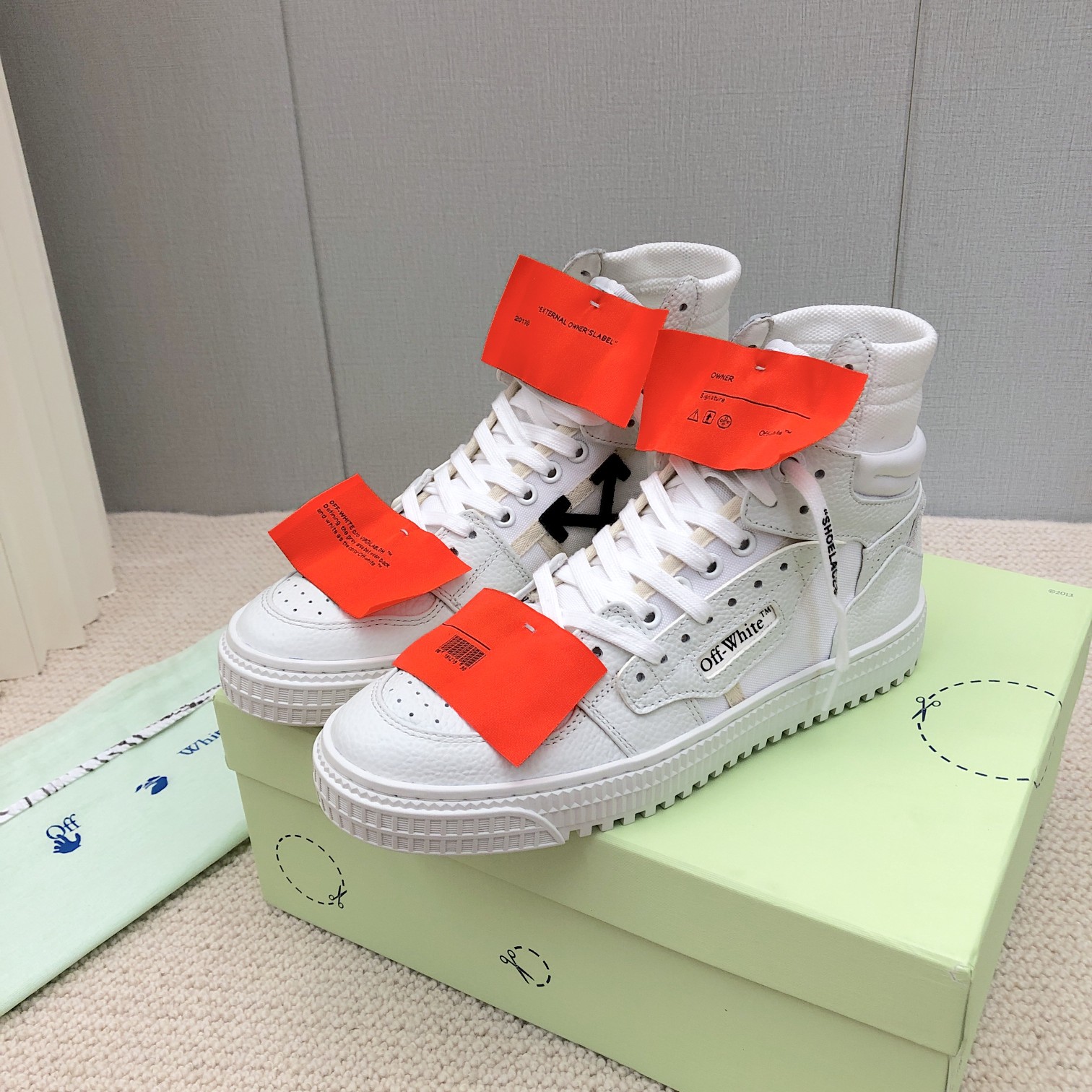 OFF WHITE High-top casual trainers