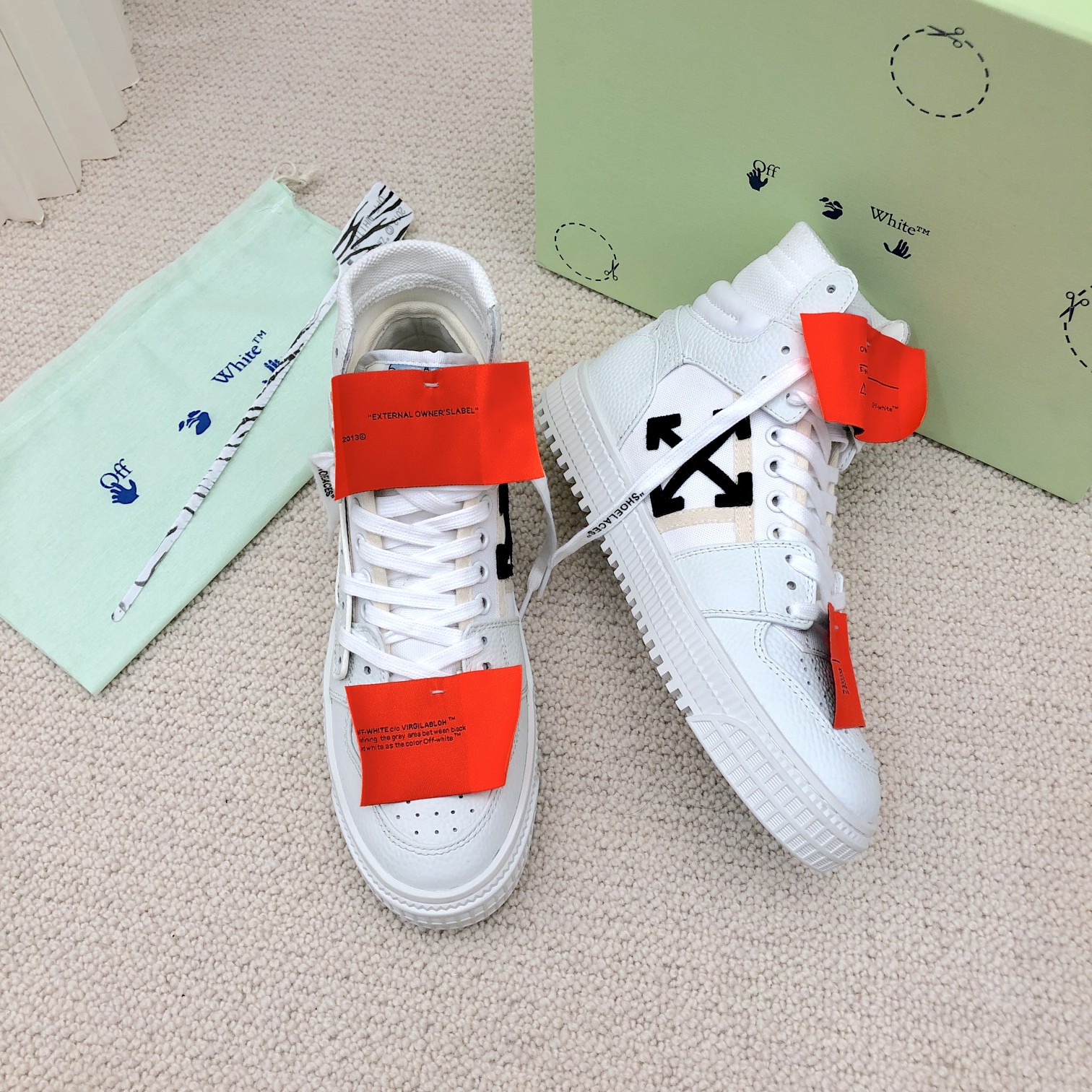 OFF WHITE High-top casual trainers