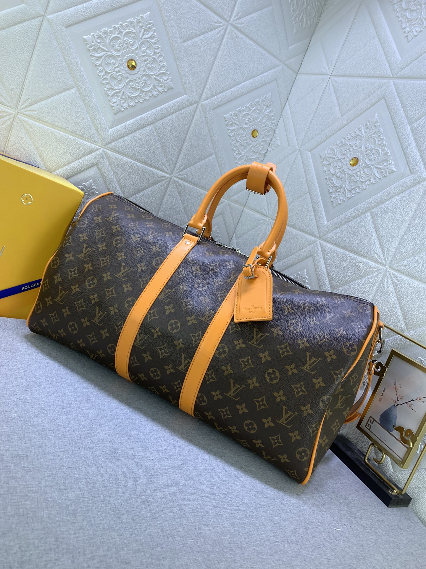 LOUIS VUITTON LV KEEPALL BANDOULIÈRE 50 TRAVEL BAG