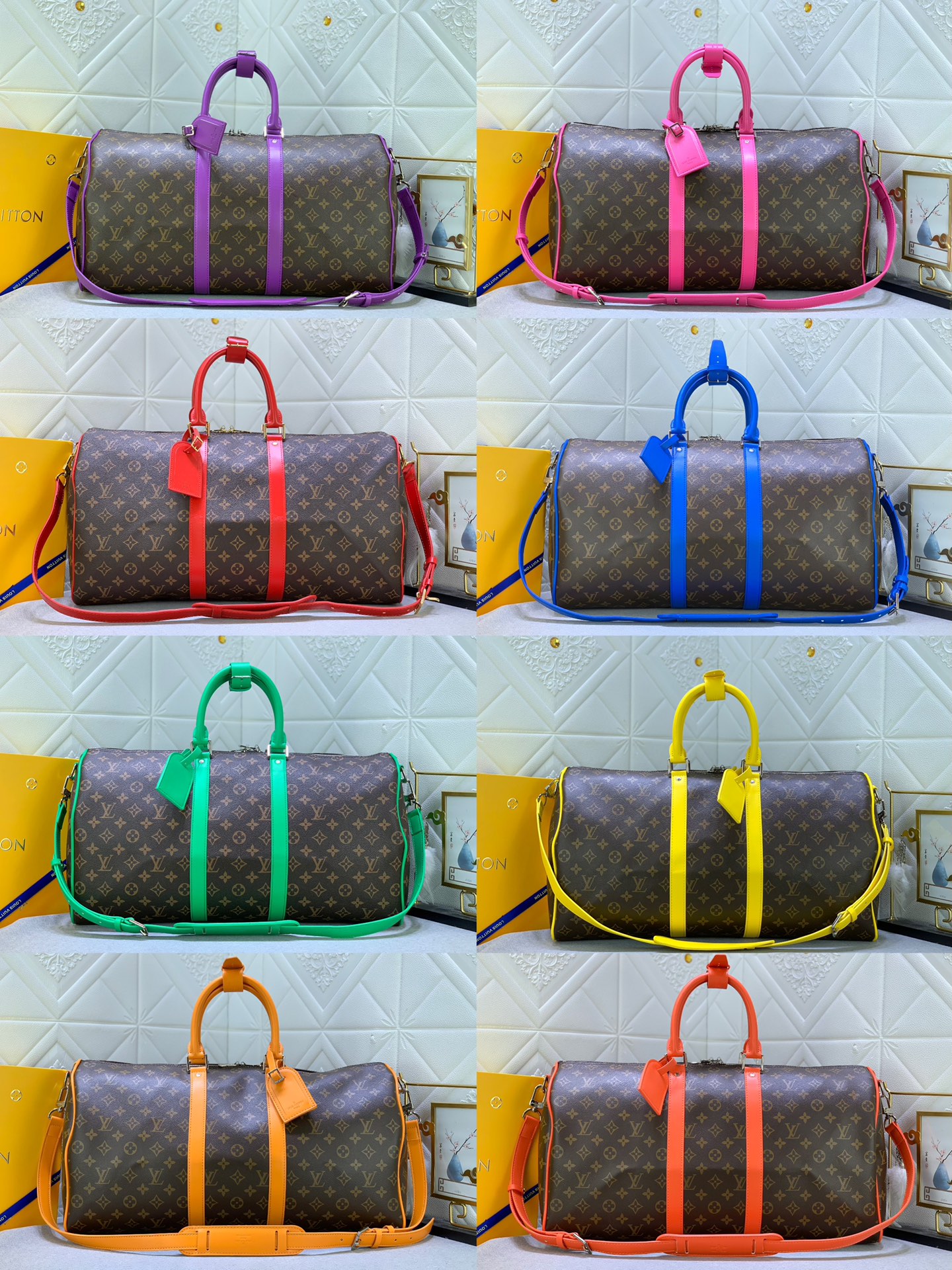 LOUIS VUITTON LV KEEPALL BANDOULIÈRE 50 TRAVEL BAG