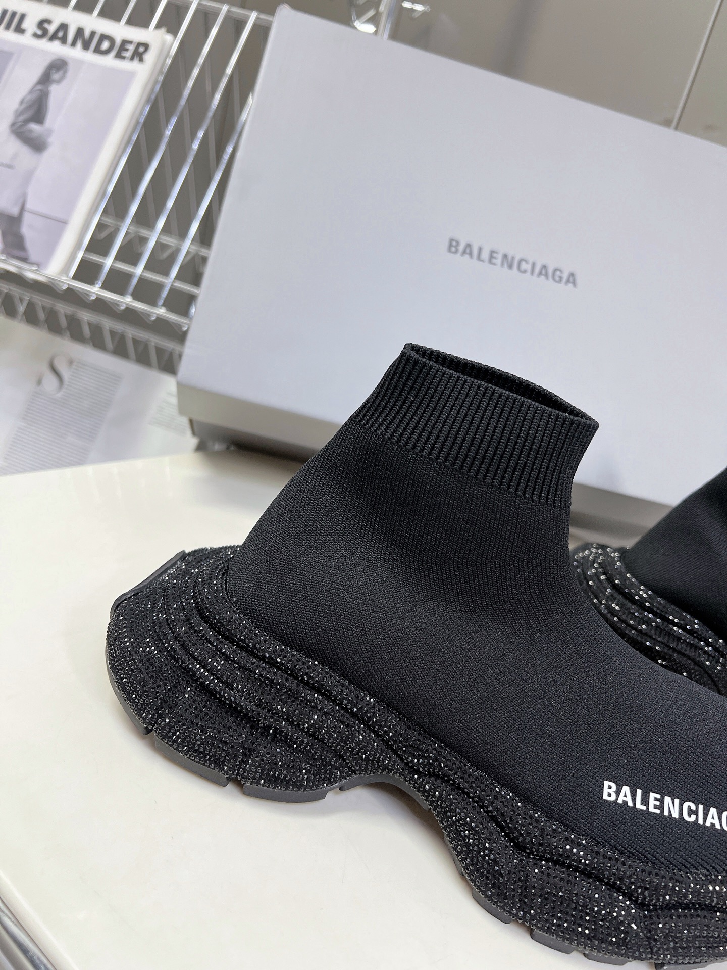 Balenciaga Handmade Hot Diamond 3xl Socks and Shoes