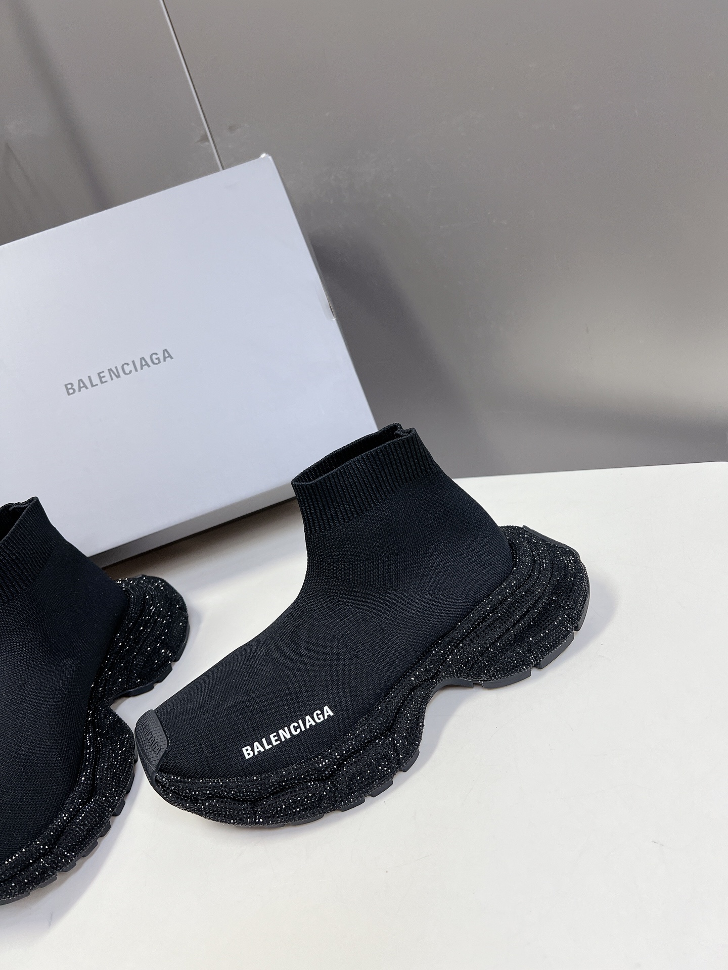 Balenciaga Handmade Hot Diamond 3xl Socks and Shoes