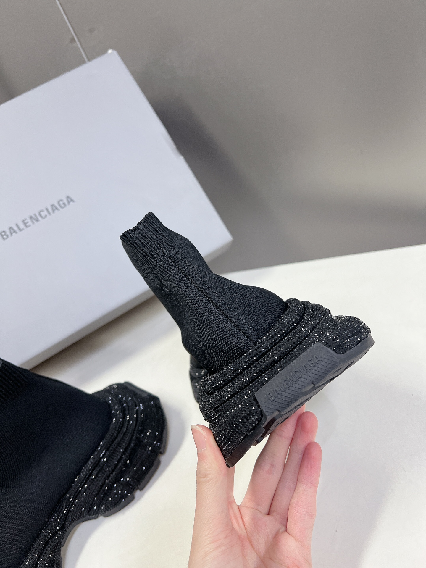 Balenciaga Handmade Hot Diamond 3xl Socks and Shoes