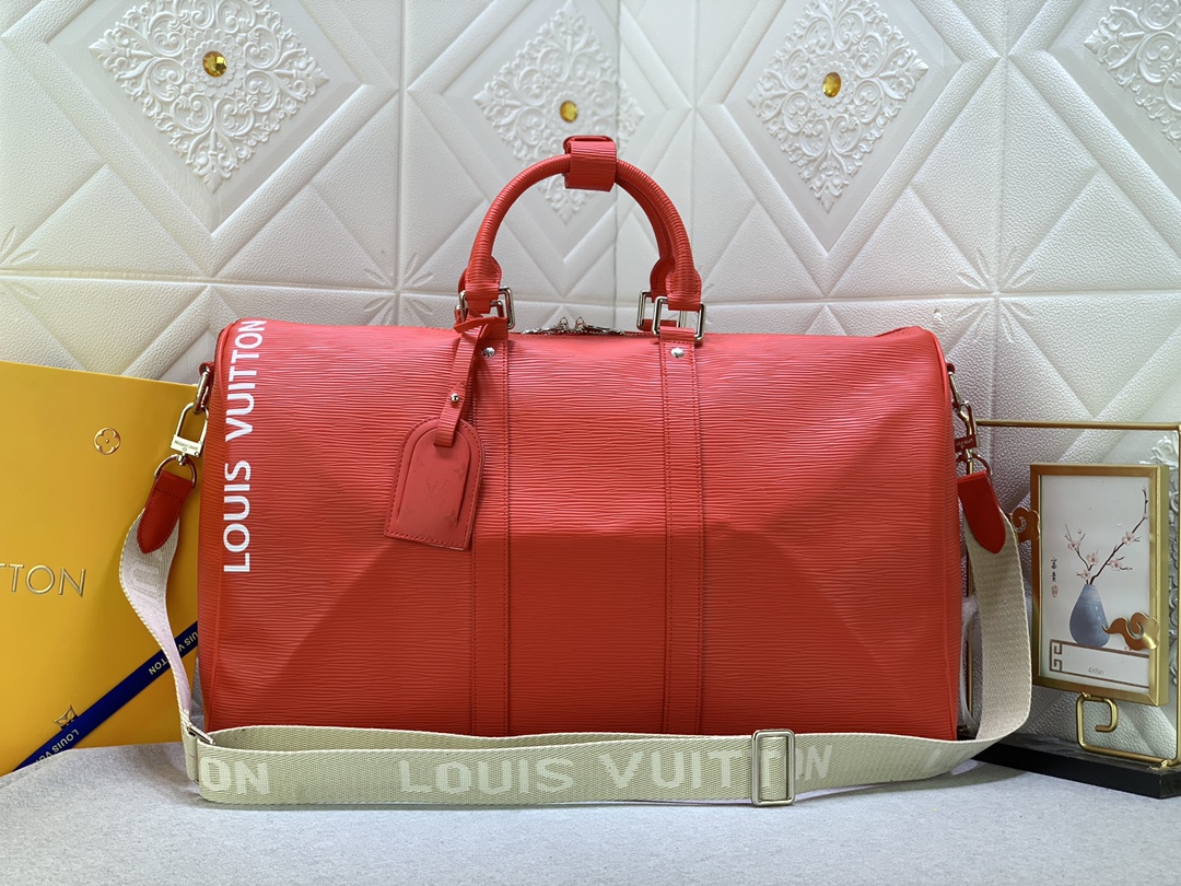 LOUIS VUITTON LV KEEPALL BANDOULIÈRE 50 TRAVEL BAG