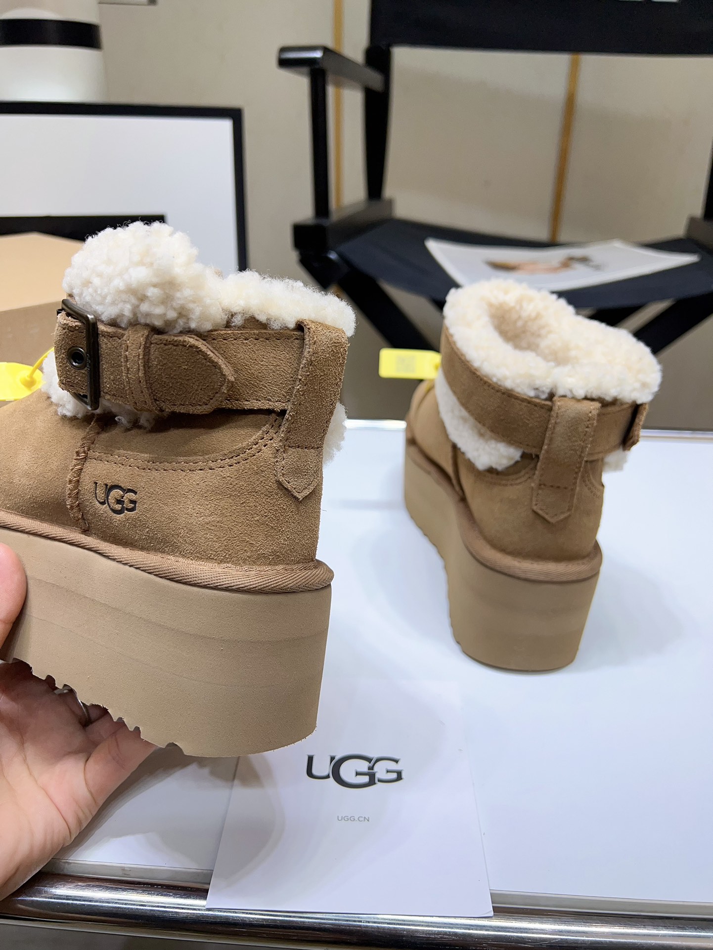 UGG biker snow boots