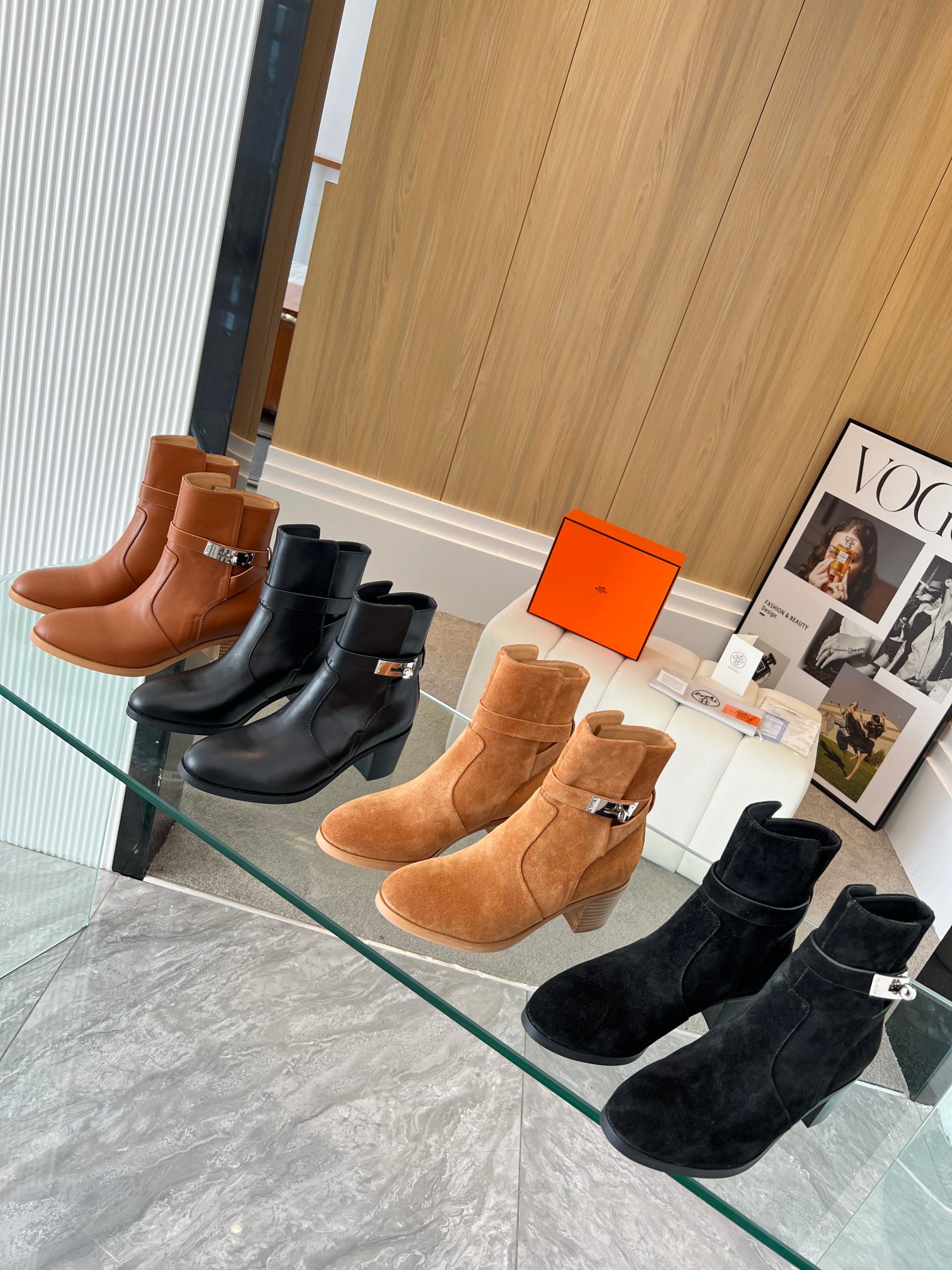 Kelly buckled knight boots