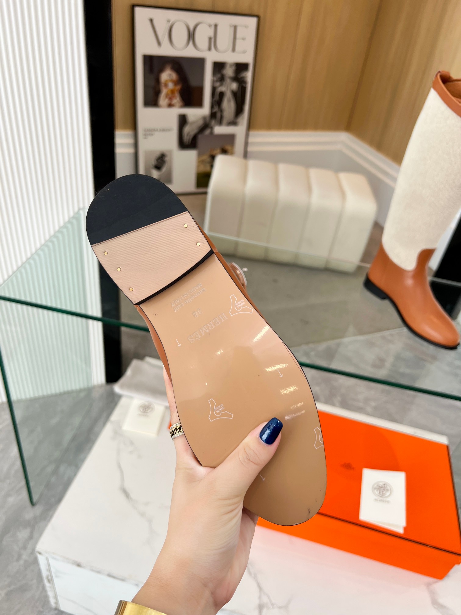 HERMES Kelly buckled knight boots