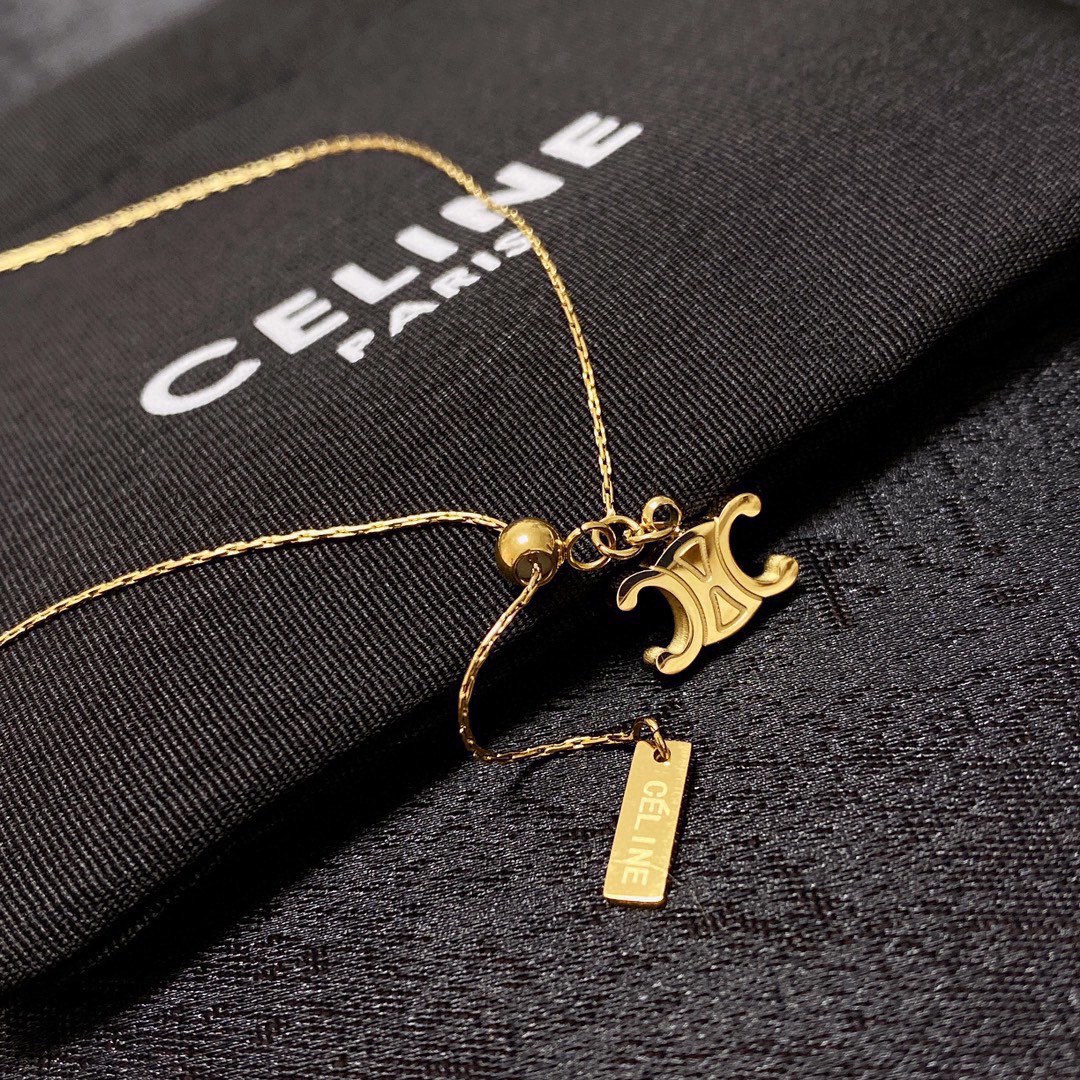 Celine Arc de Triomphe pendant necklace