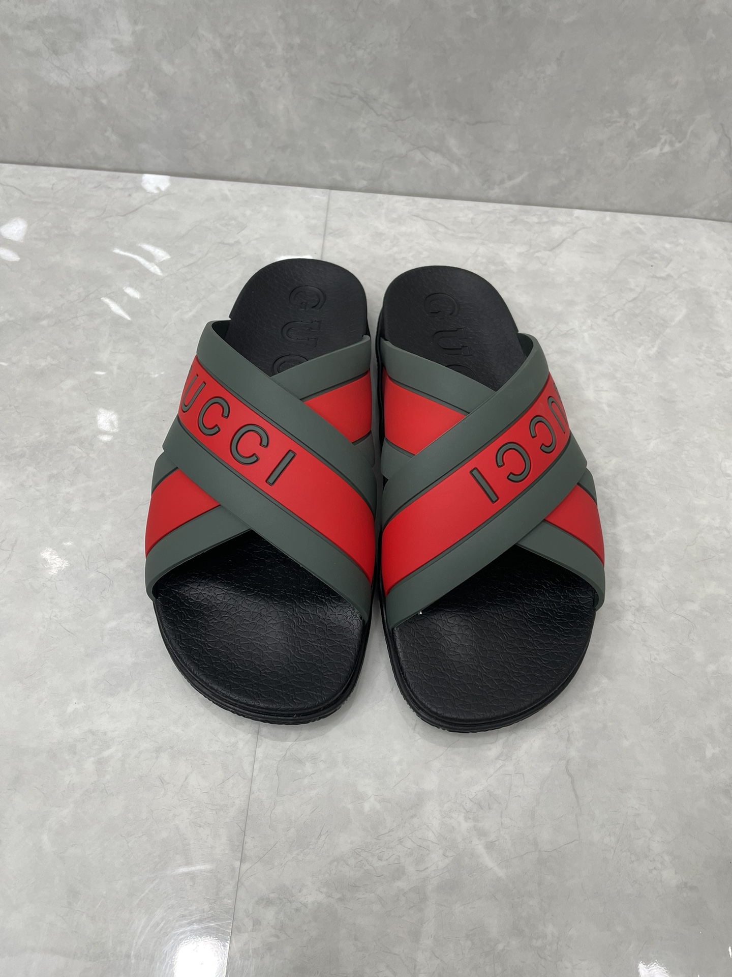 Gucci rubber slippers