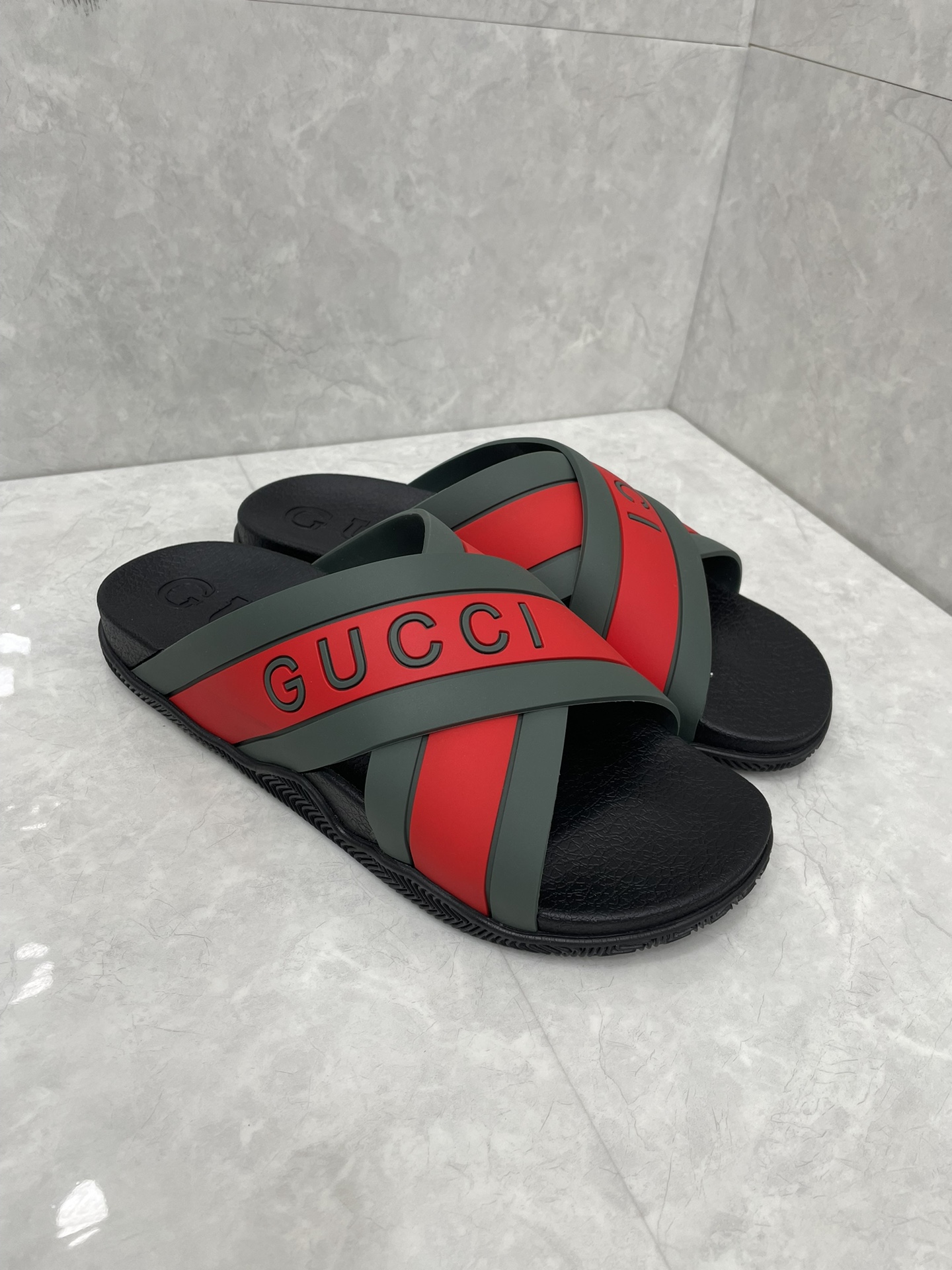 Gucci rubber slippers