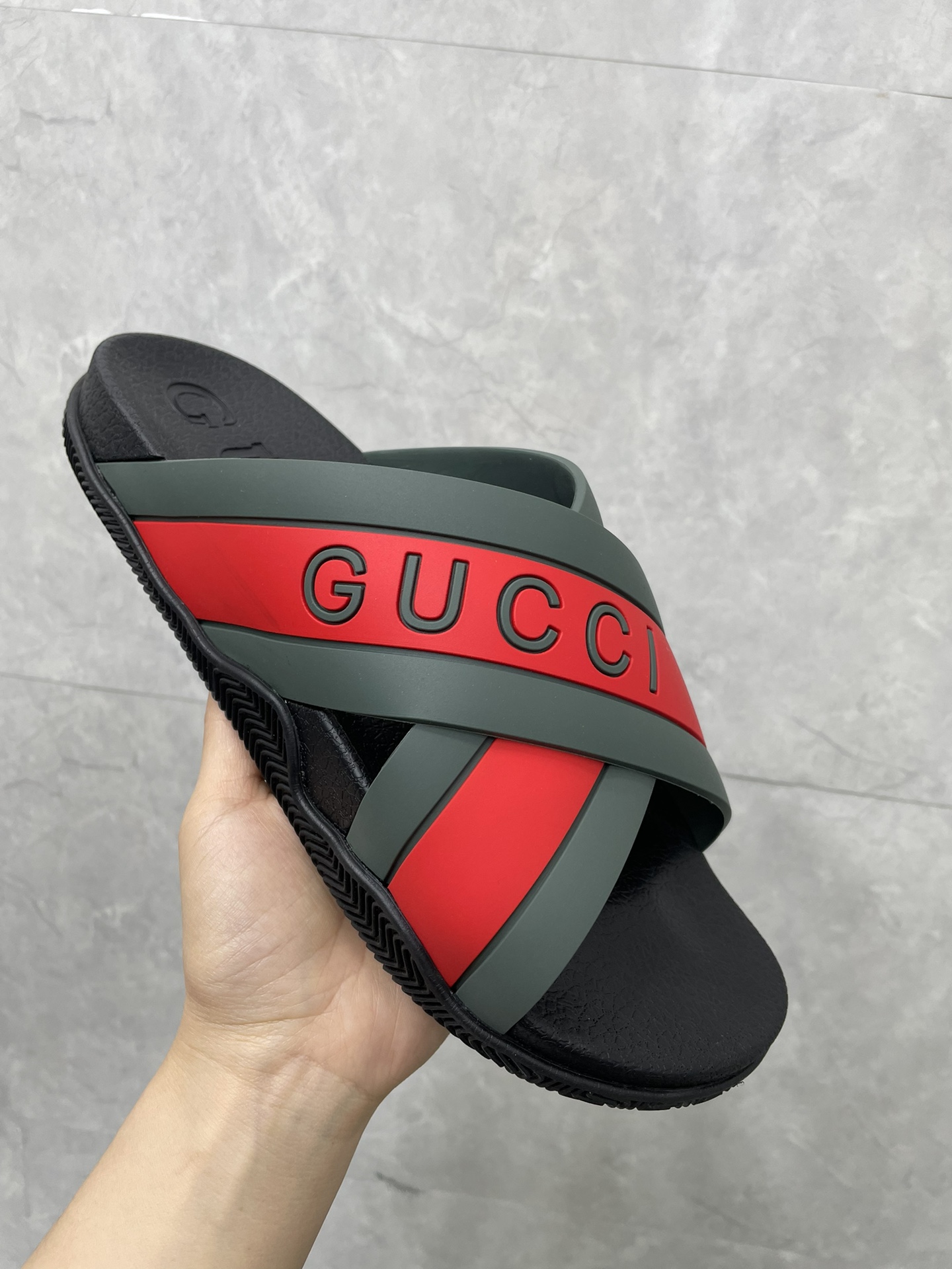 Gucci rubber slippers