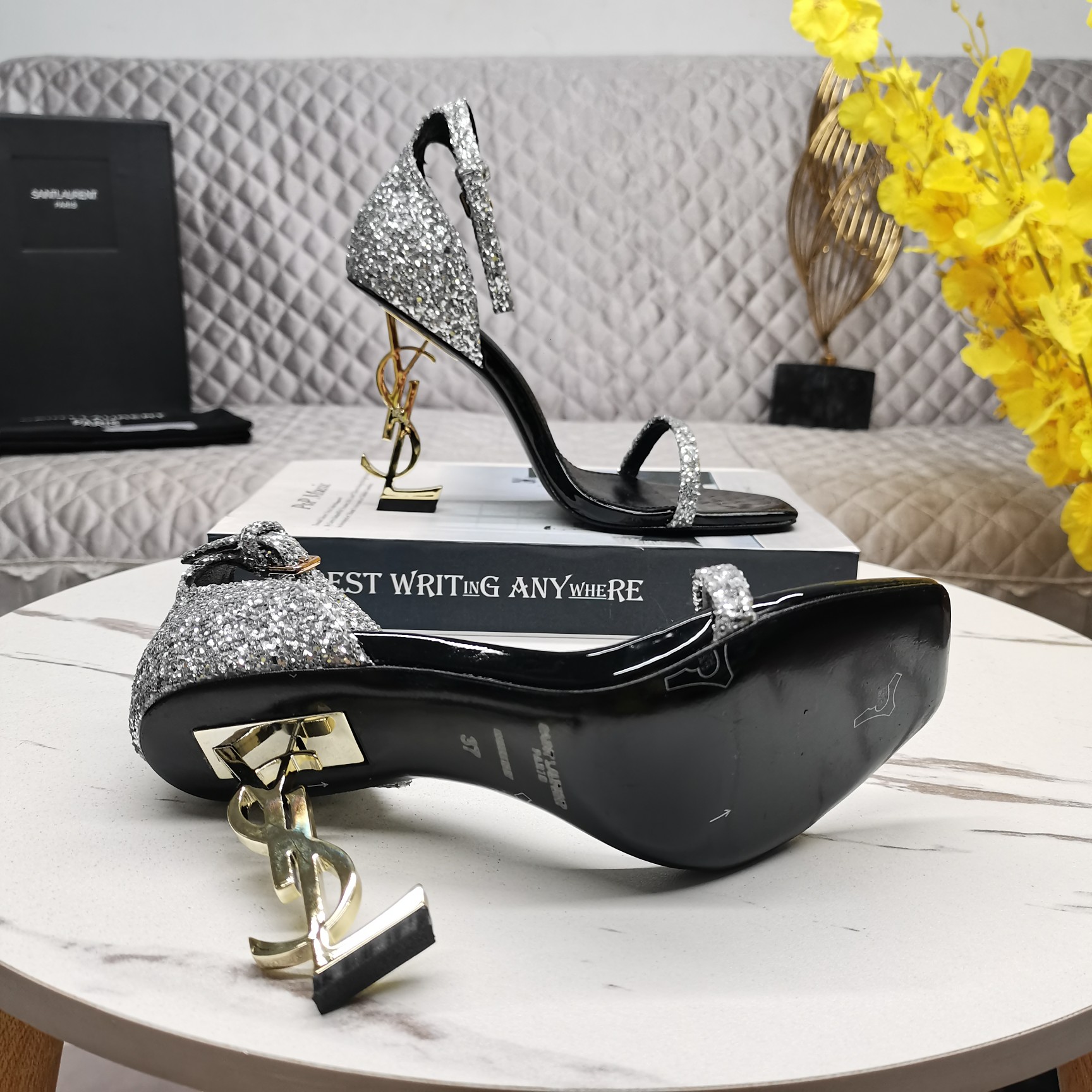 SAINT Laurent YSL Gretel heeled sandals