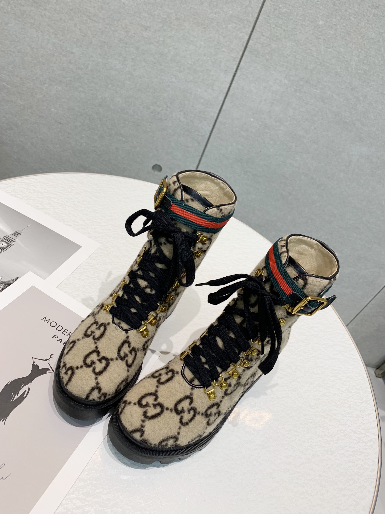 Gucci block-heeled ankle boots