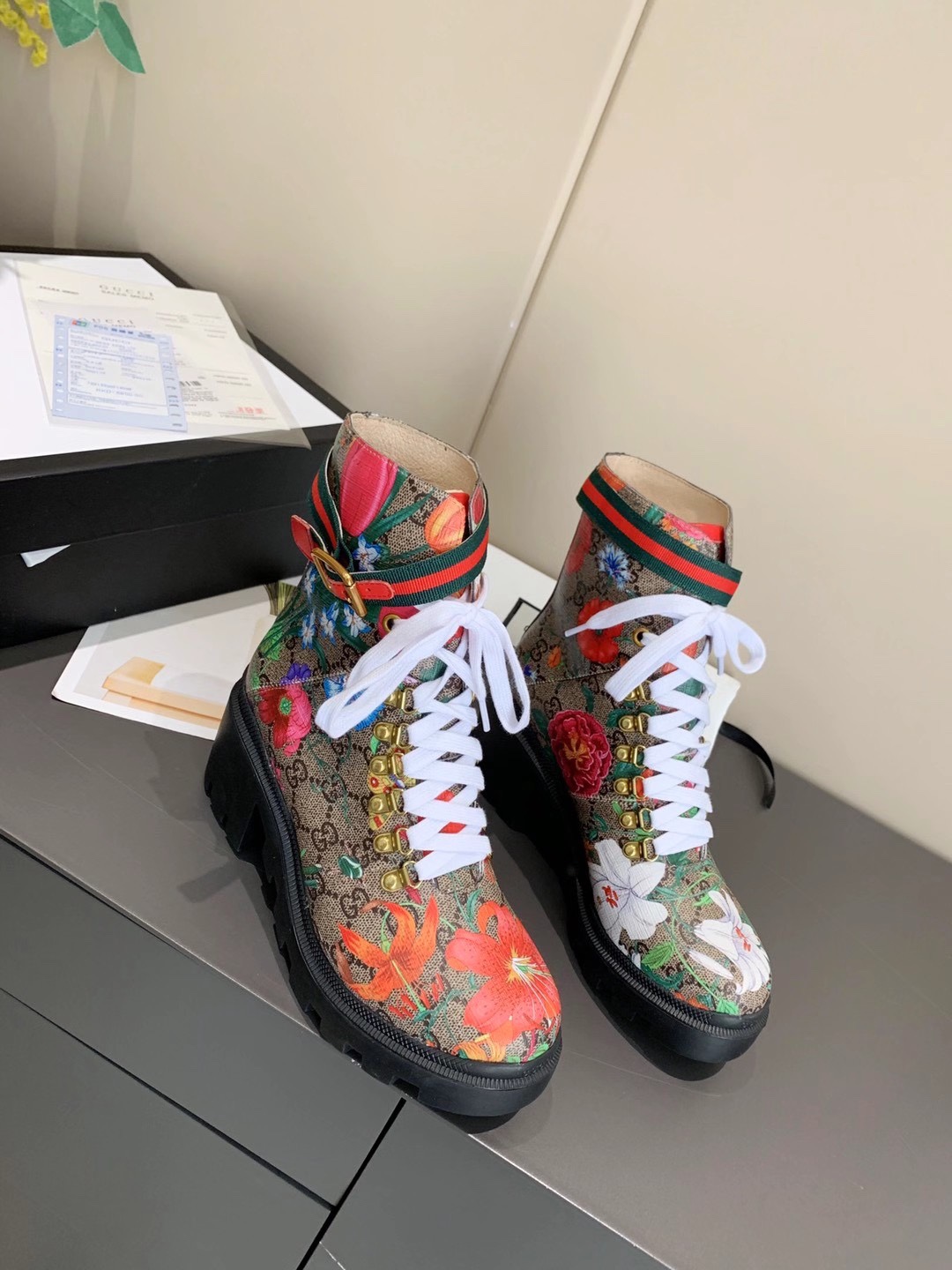 Gucci block-heeled ankle boots