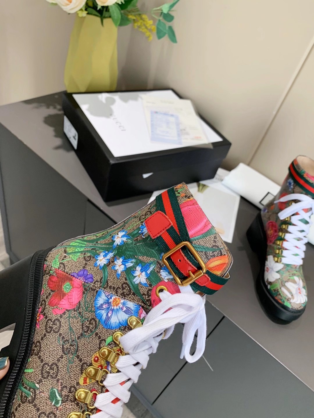 Gucci block-heeled ankle boots