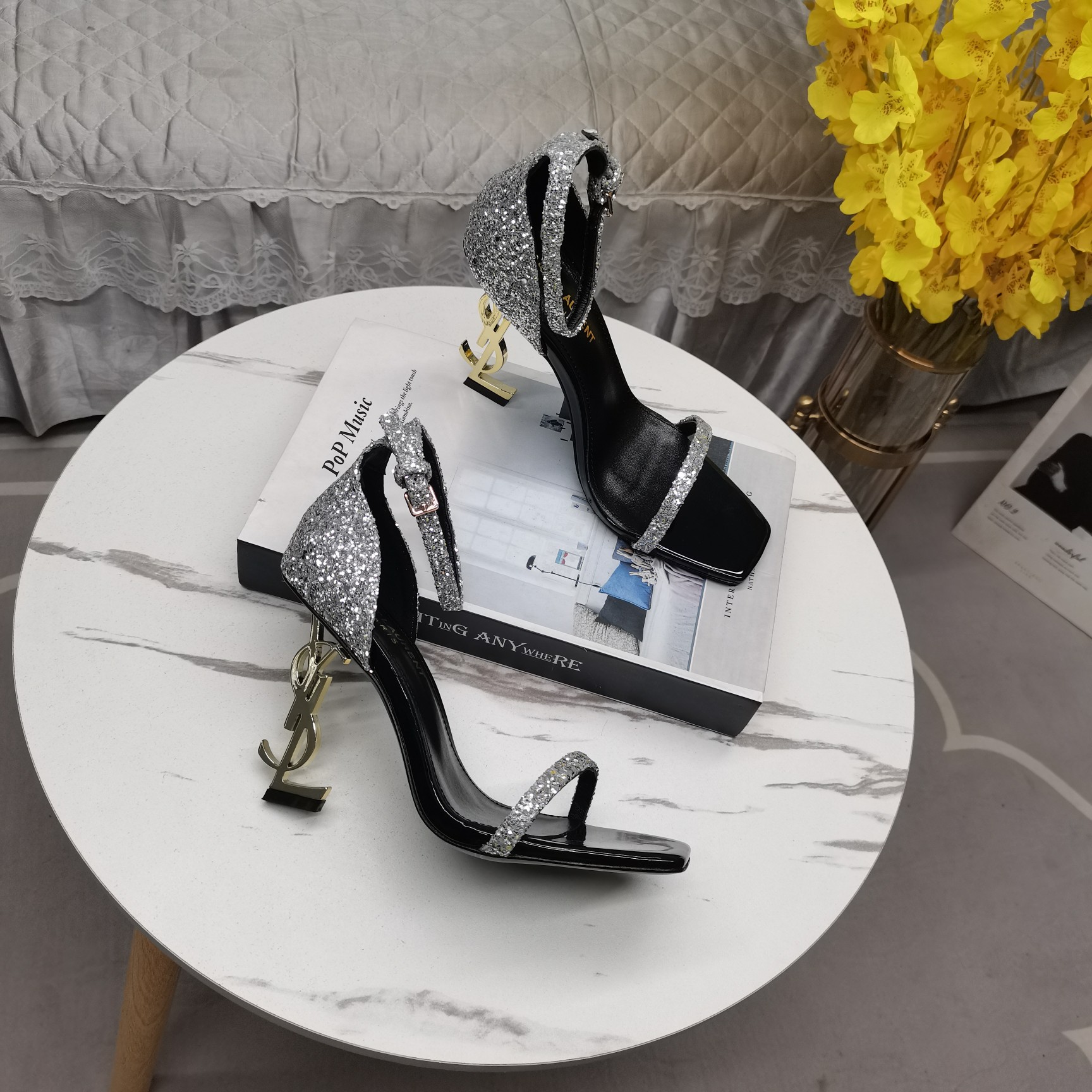 SAINT Laurent YSL Gretel heeled sandals