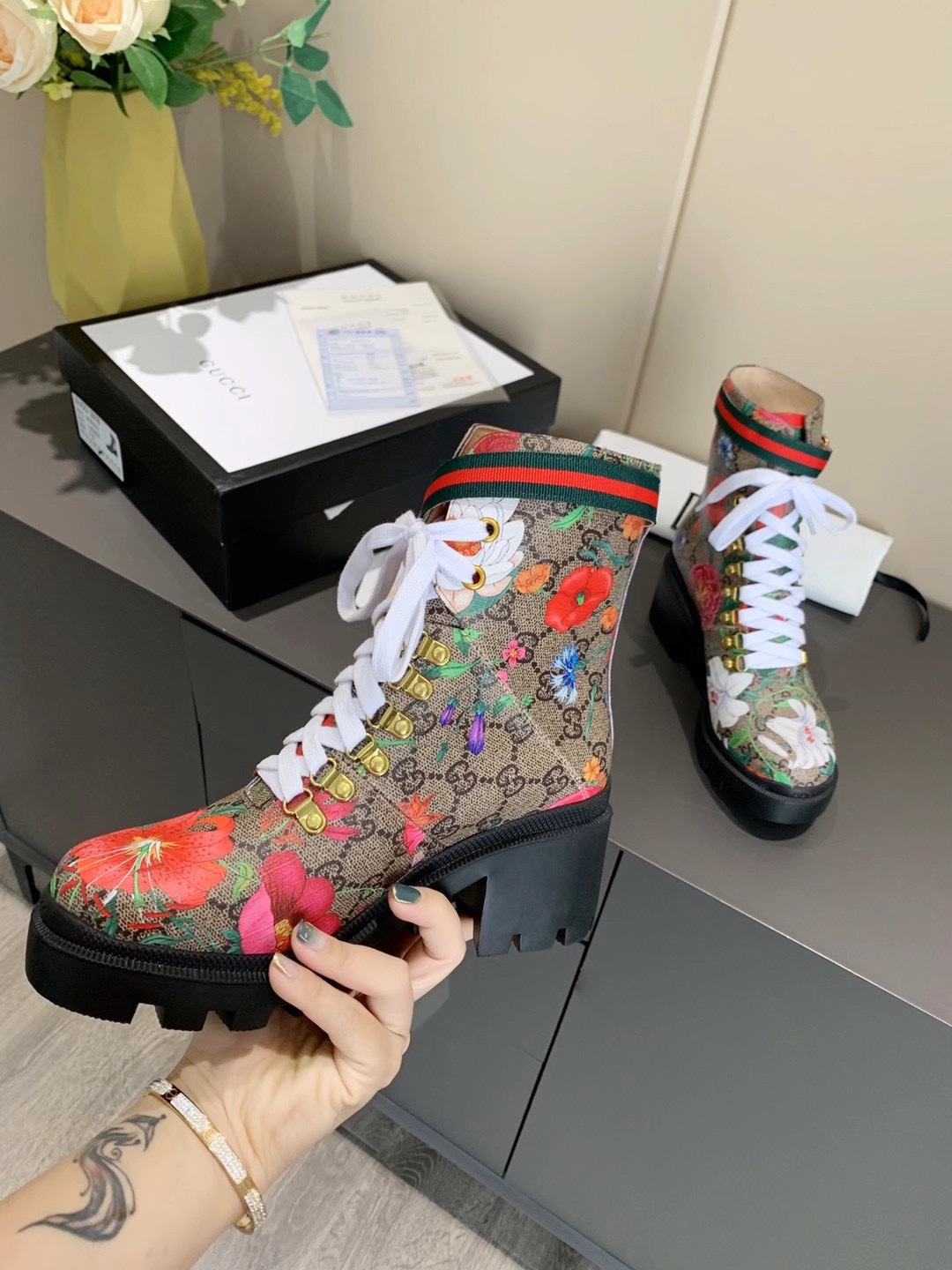 Gucci block-heeled ankle boots