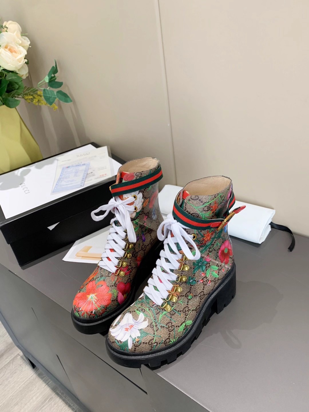 Gucci block-heeled ankle boots