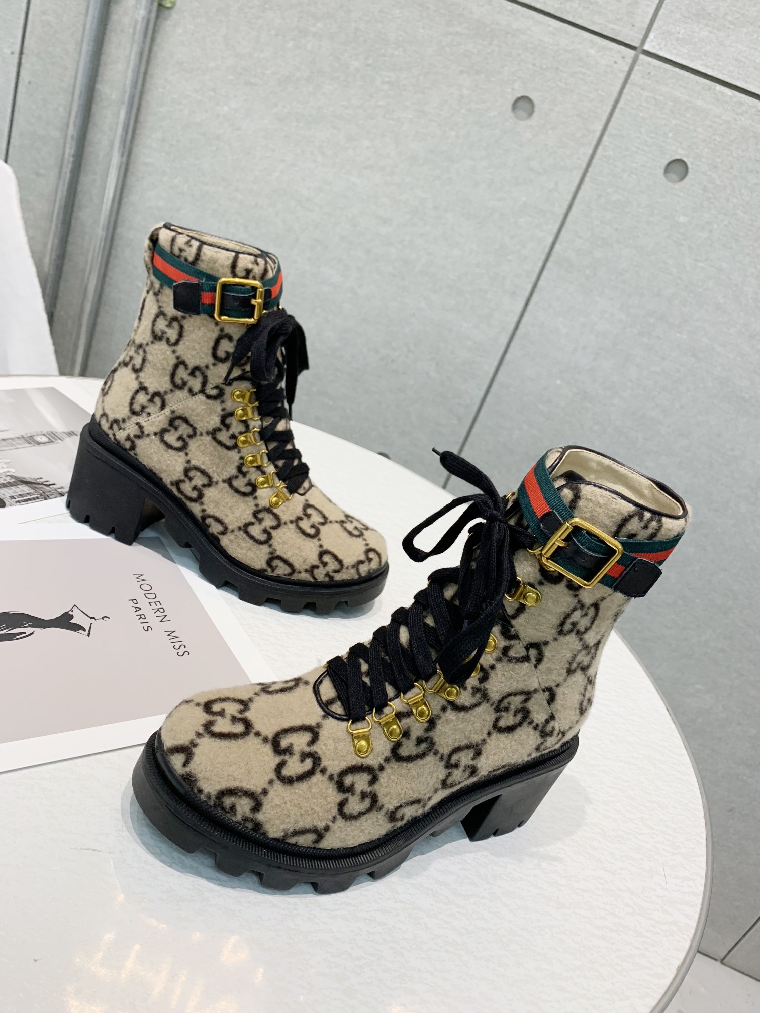 Gucci block-heeled ankle boots