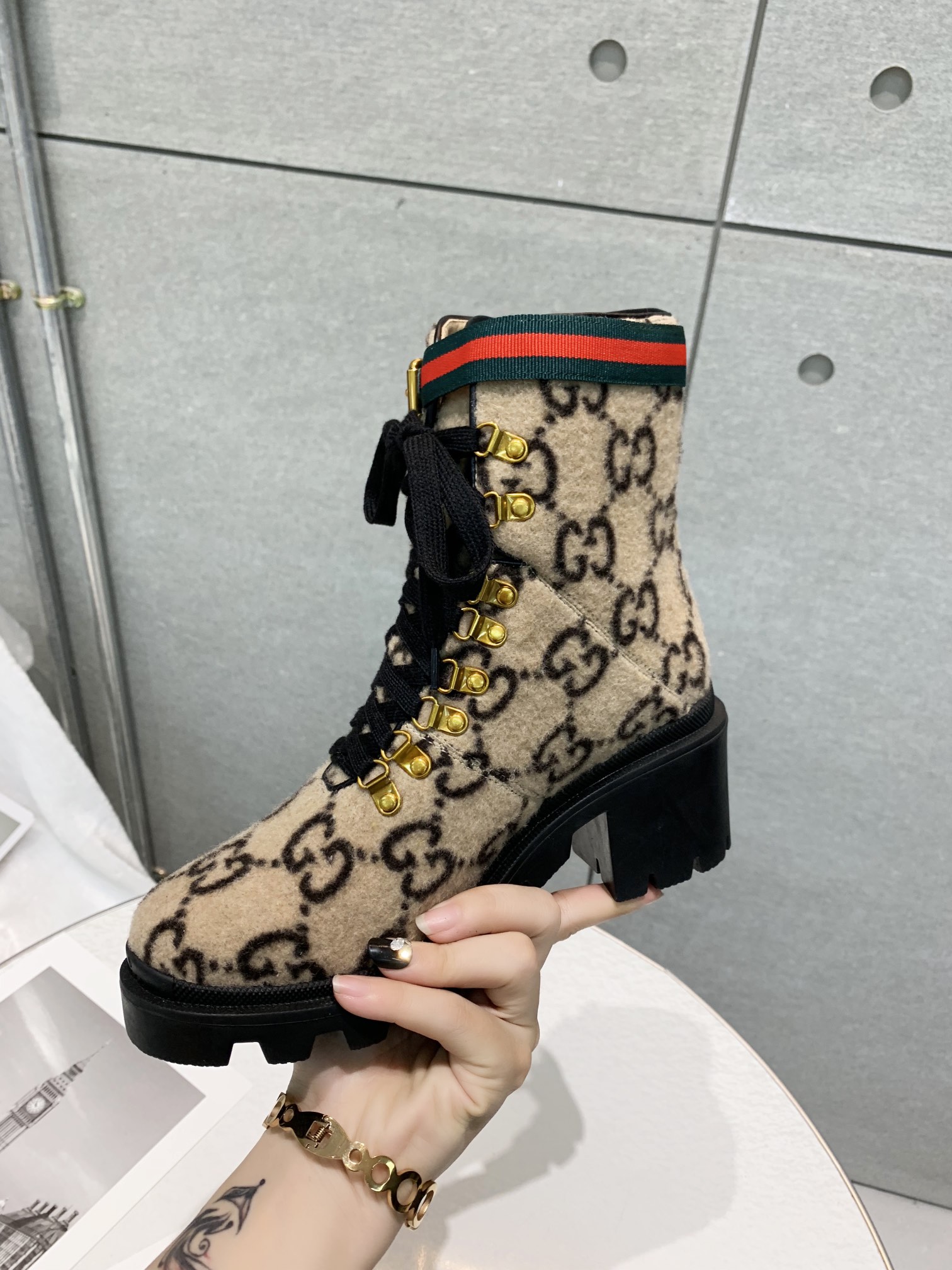 Gucci block-heeled ankle boots